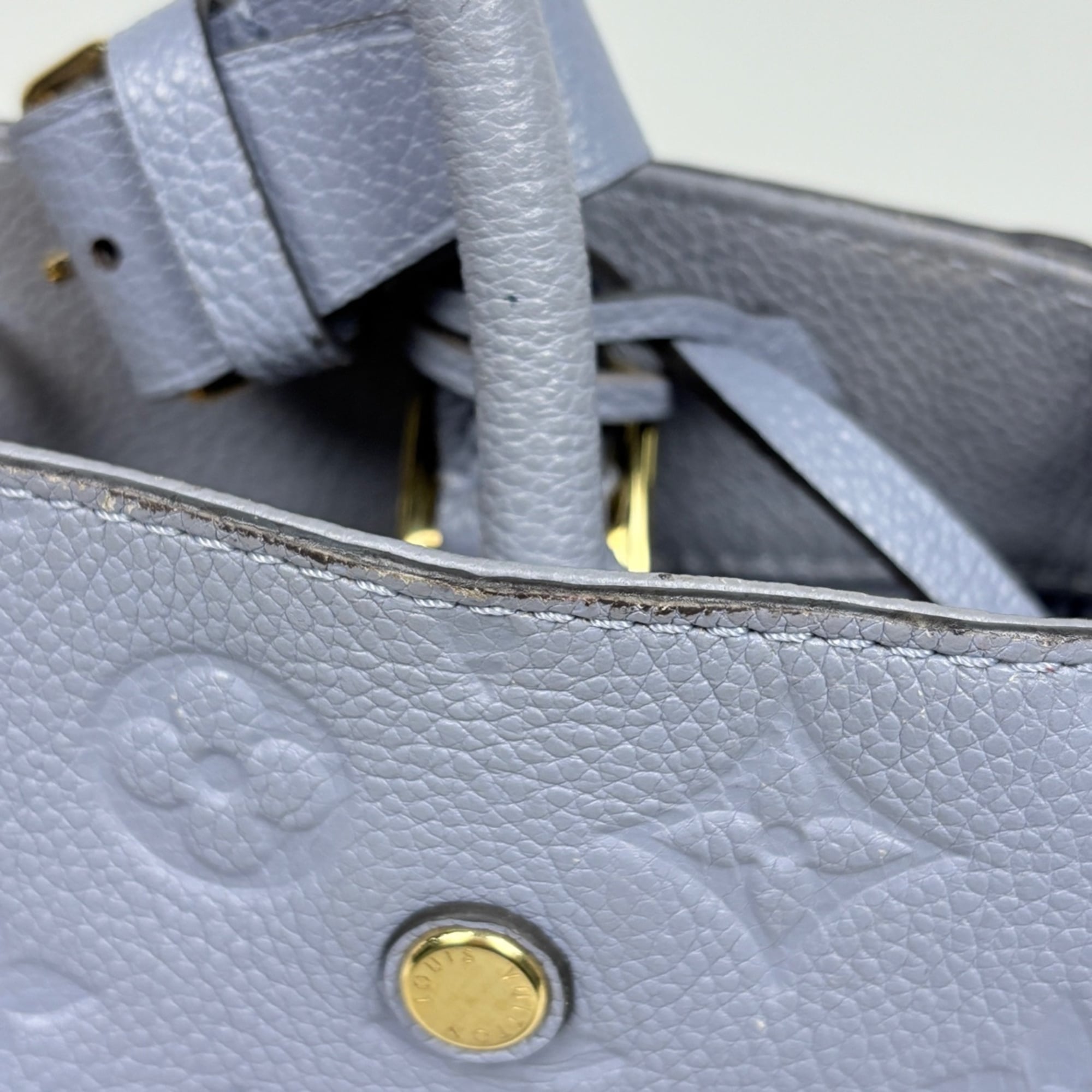 Louis Vuitton Lilac Monogram Empreinte Handbag Shoulder Bag (Pre-Owned)