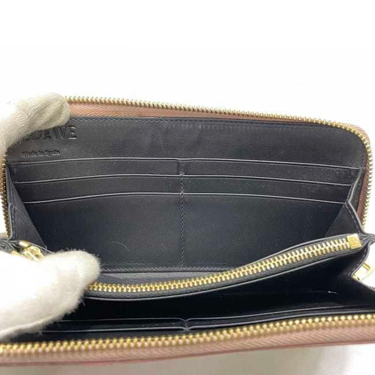 Loewe Pink Linen Long Wallet (Bi-Fold) (Pre-Owned)