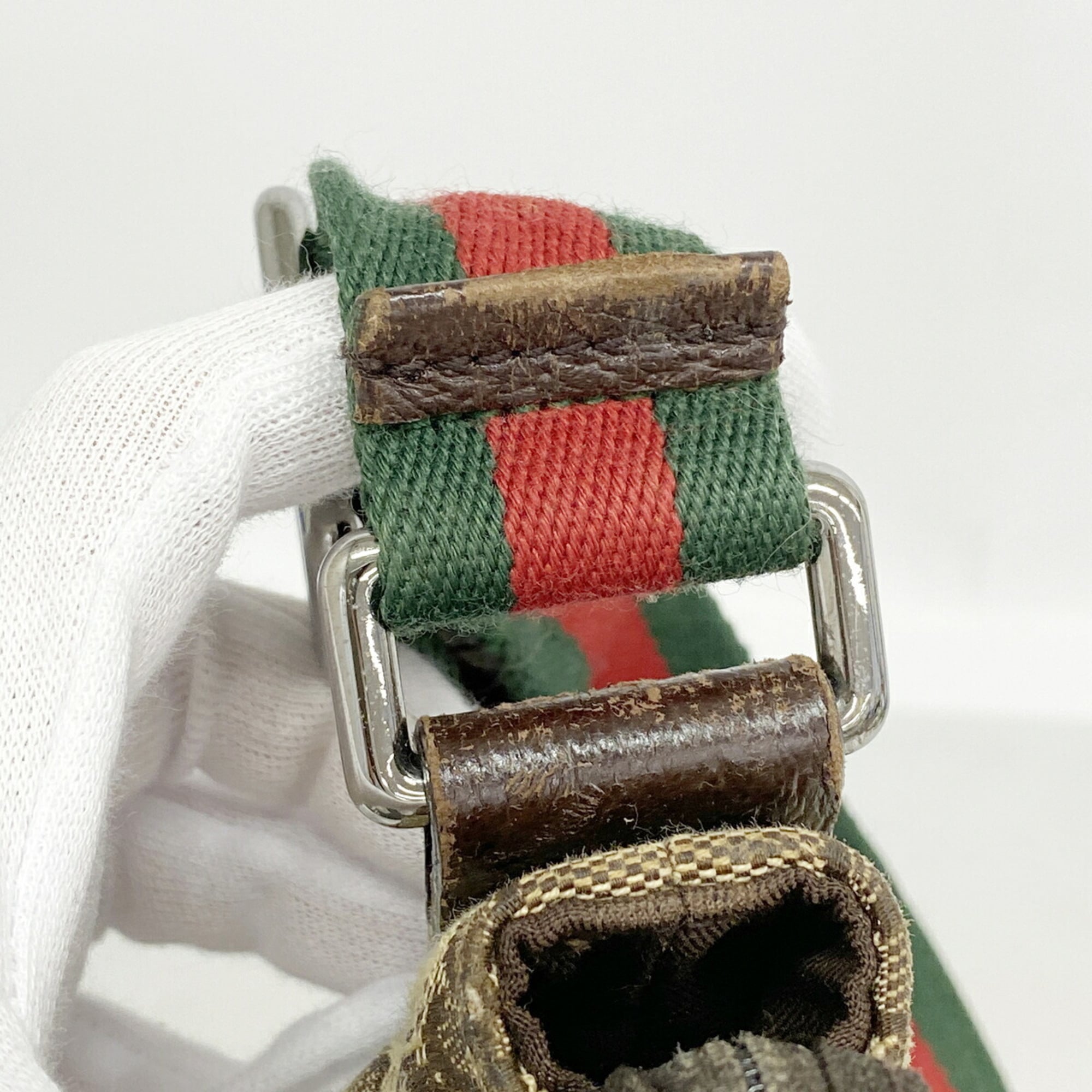 Gucci Brown Canvas Shoulder Bag (Pre-Owned)