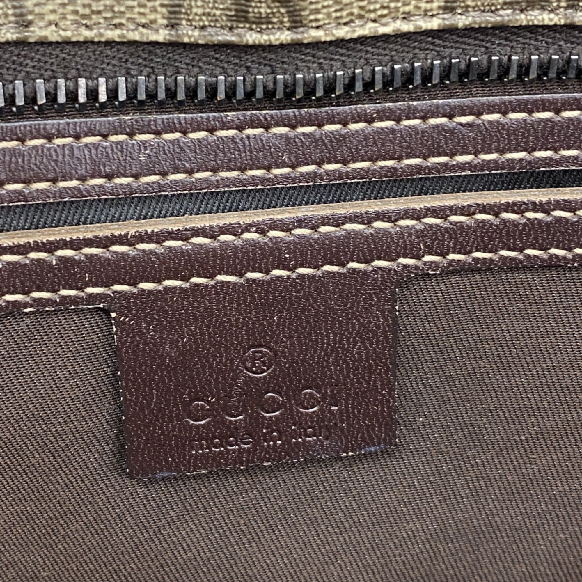 Gucci Brown Pvc Tote Bag (Pre-Owned)