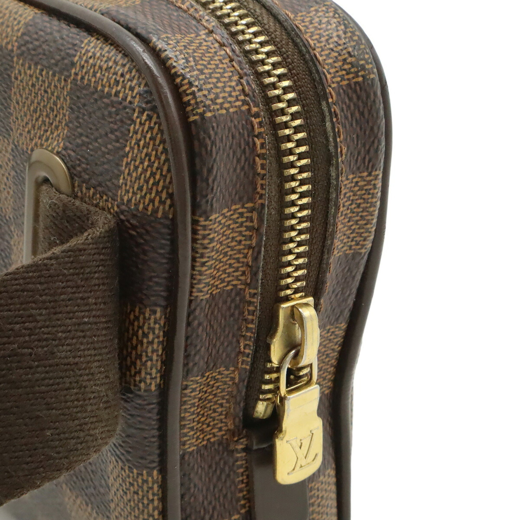 Louis Vuitton Brown Damier Canvas Pvc Sling Bag (Pre-Owned)