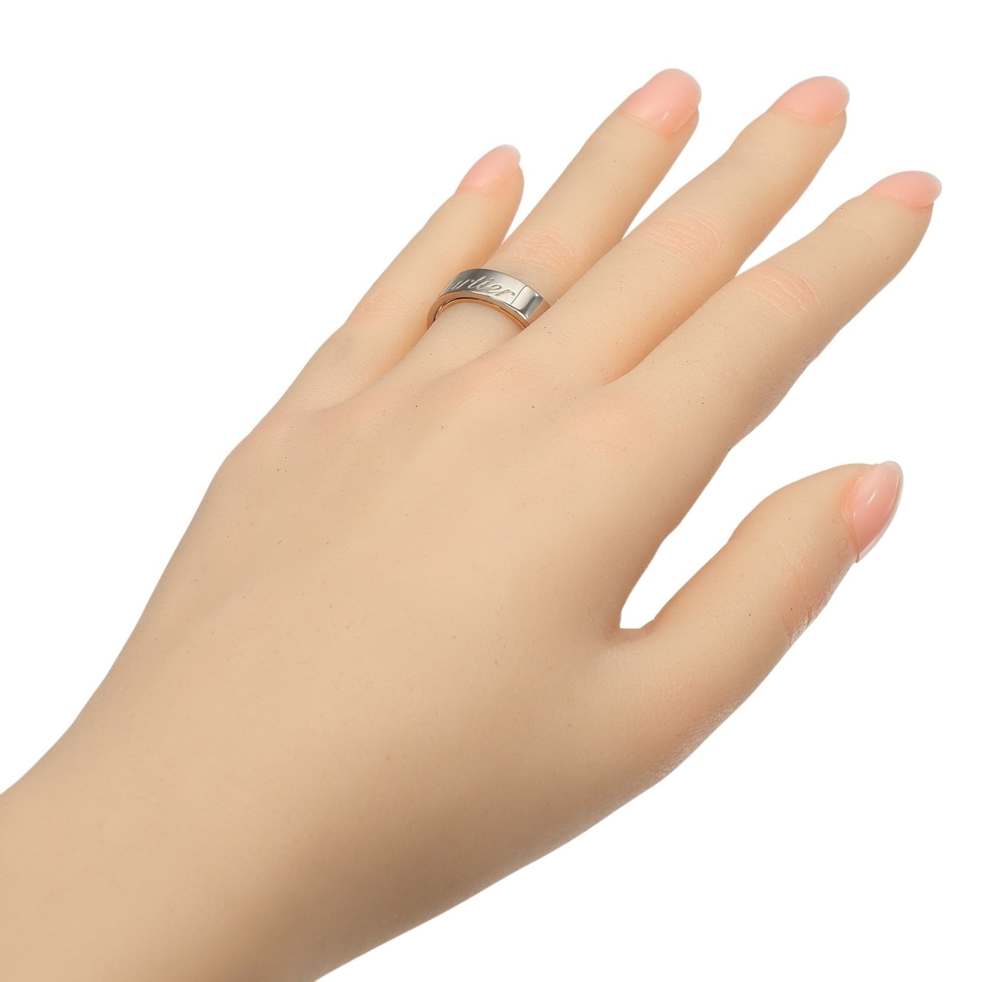 Cartier Pink Gold (18K) White Gold (18K) Band Ring (Pre-Owned)