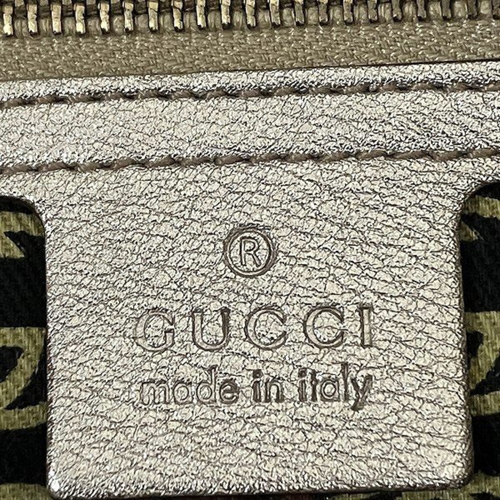 Gucci Metallic Gold Leather Handbag Shoulder Bag (Pre-Owned)