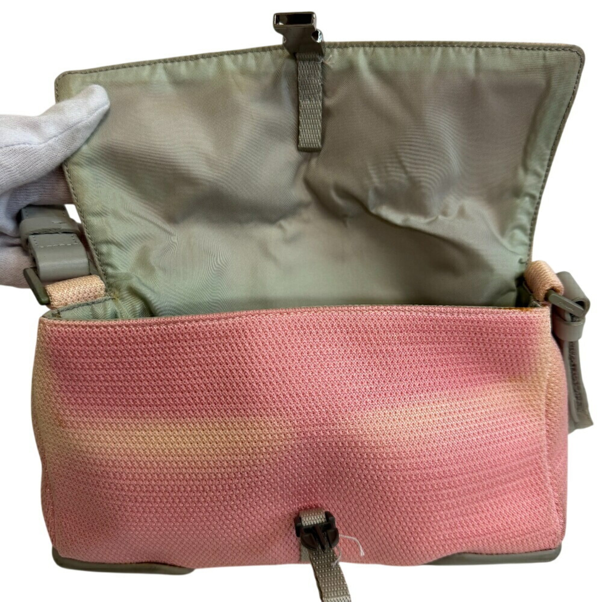 Prada Pink Nylon Shoulder Bag (Pre-Owned)