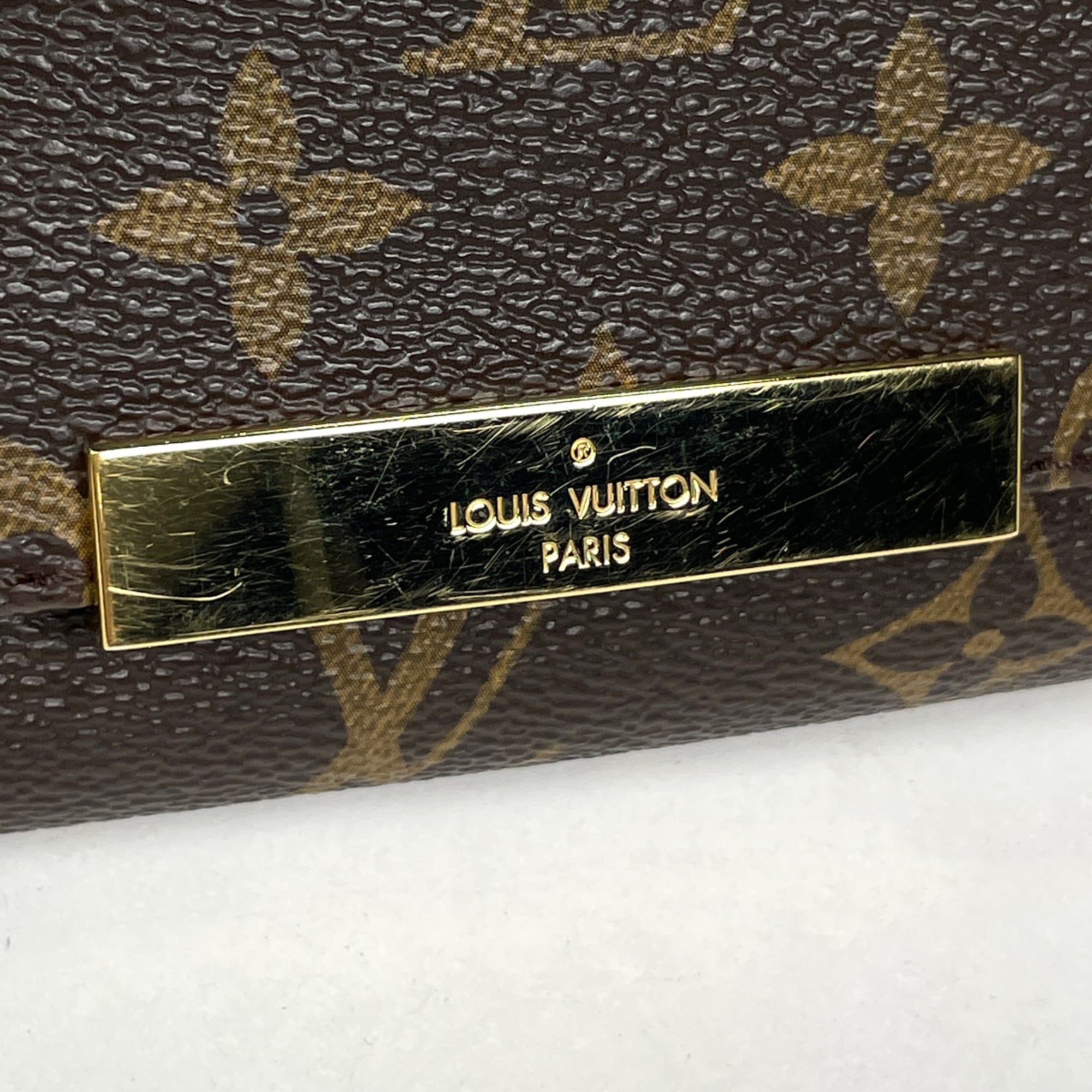 Louis Vuitton Brown Monogram Handbag Pouch Shoulder Bag (Pre-Owned)