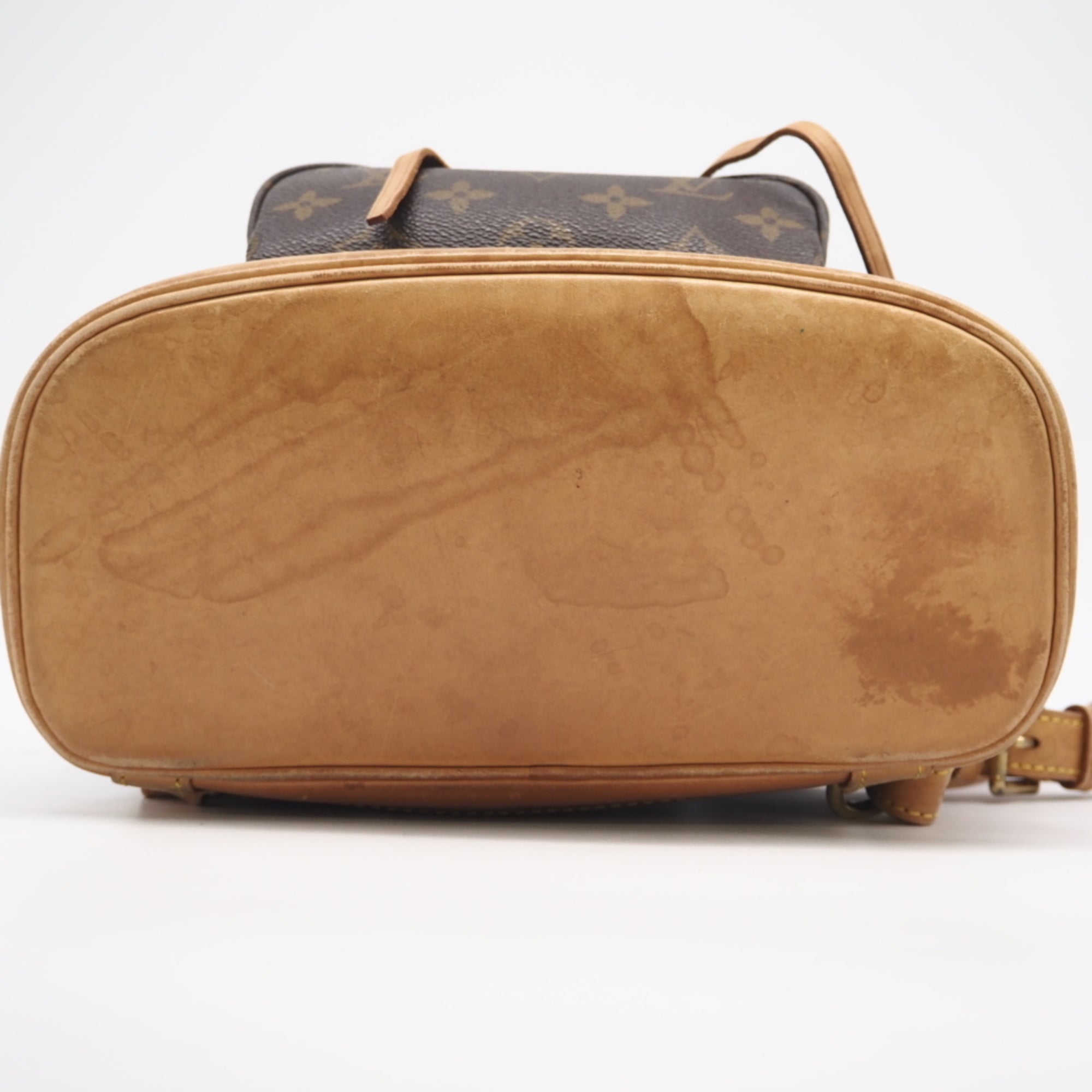 Louis Vuitton Brown Coated Canvas Leather Backpack (Pre-Owned)