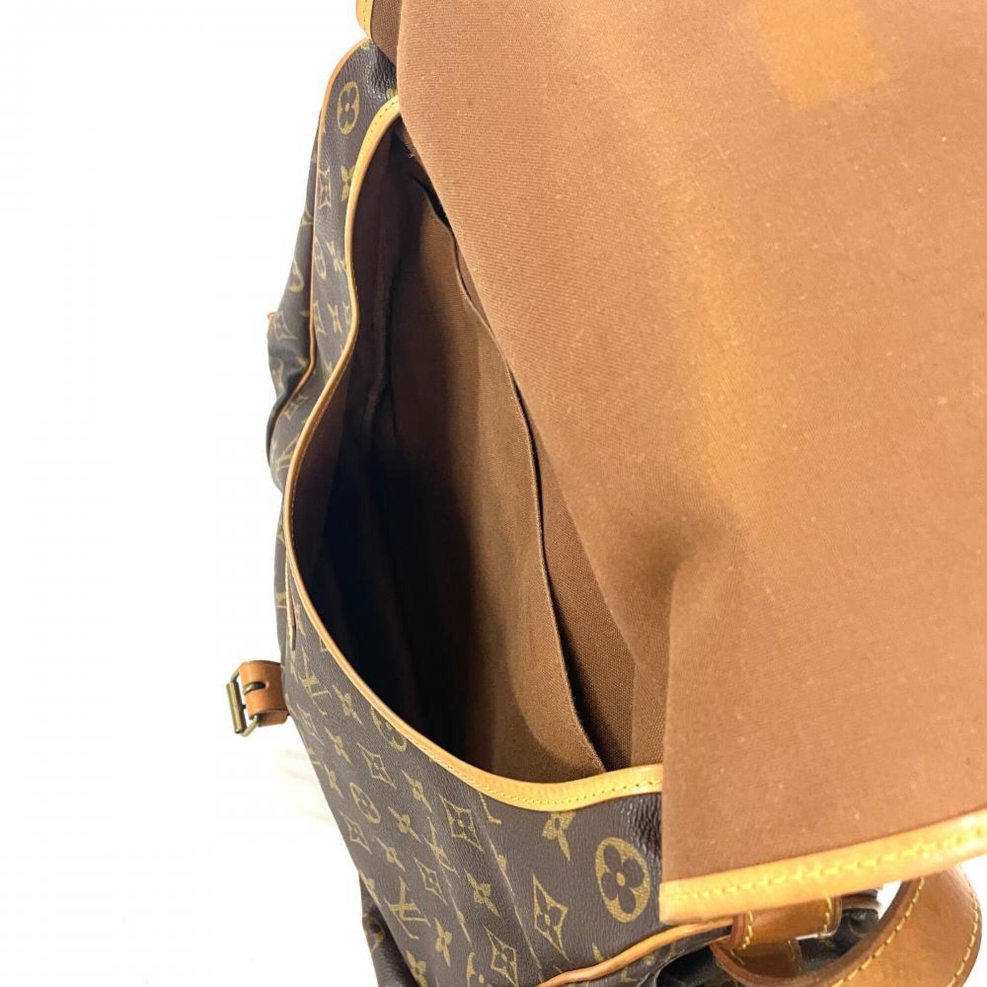Louis Vuitton Brown Monogram Canvas Shoulder Bag (Pre-Owned)