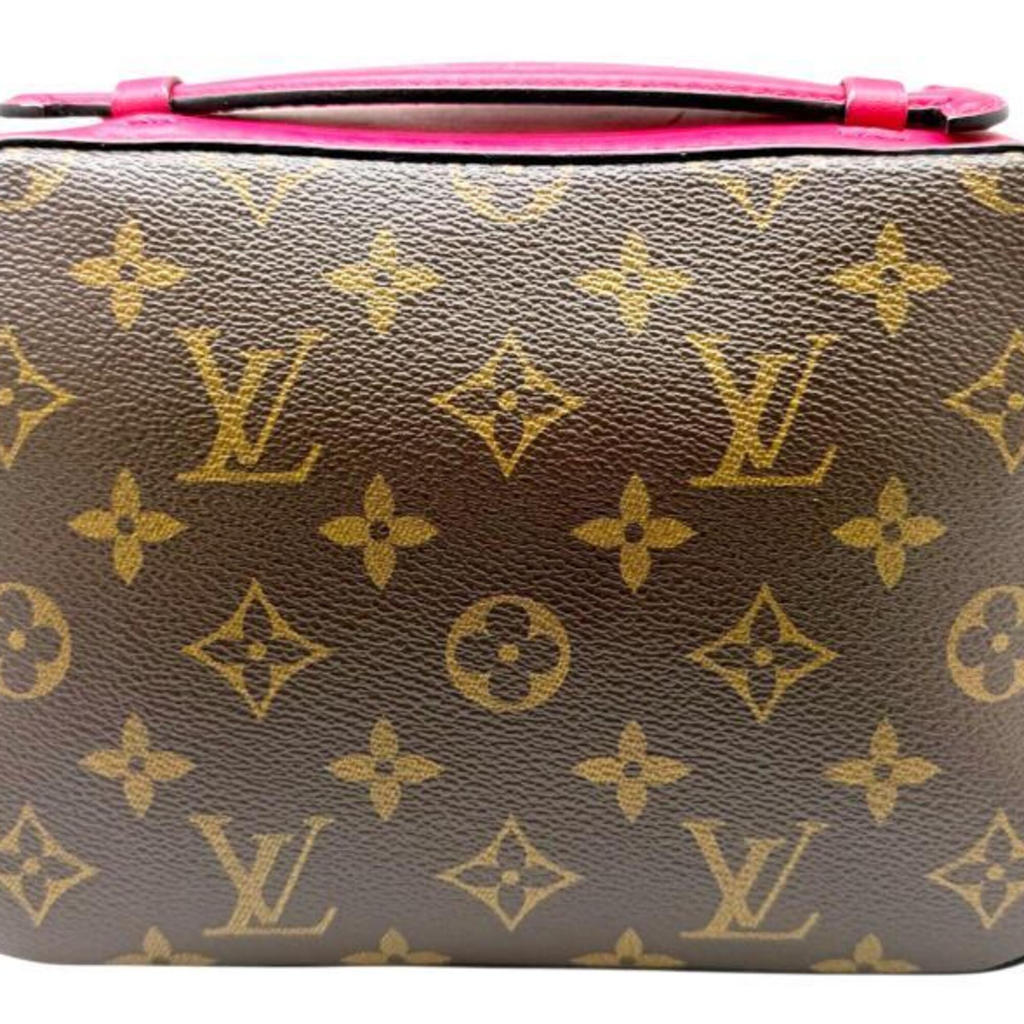 Louis Vuitton Brown Freesia Monogram Pink Monogram Shoulder Bag (Pre-Owned)