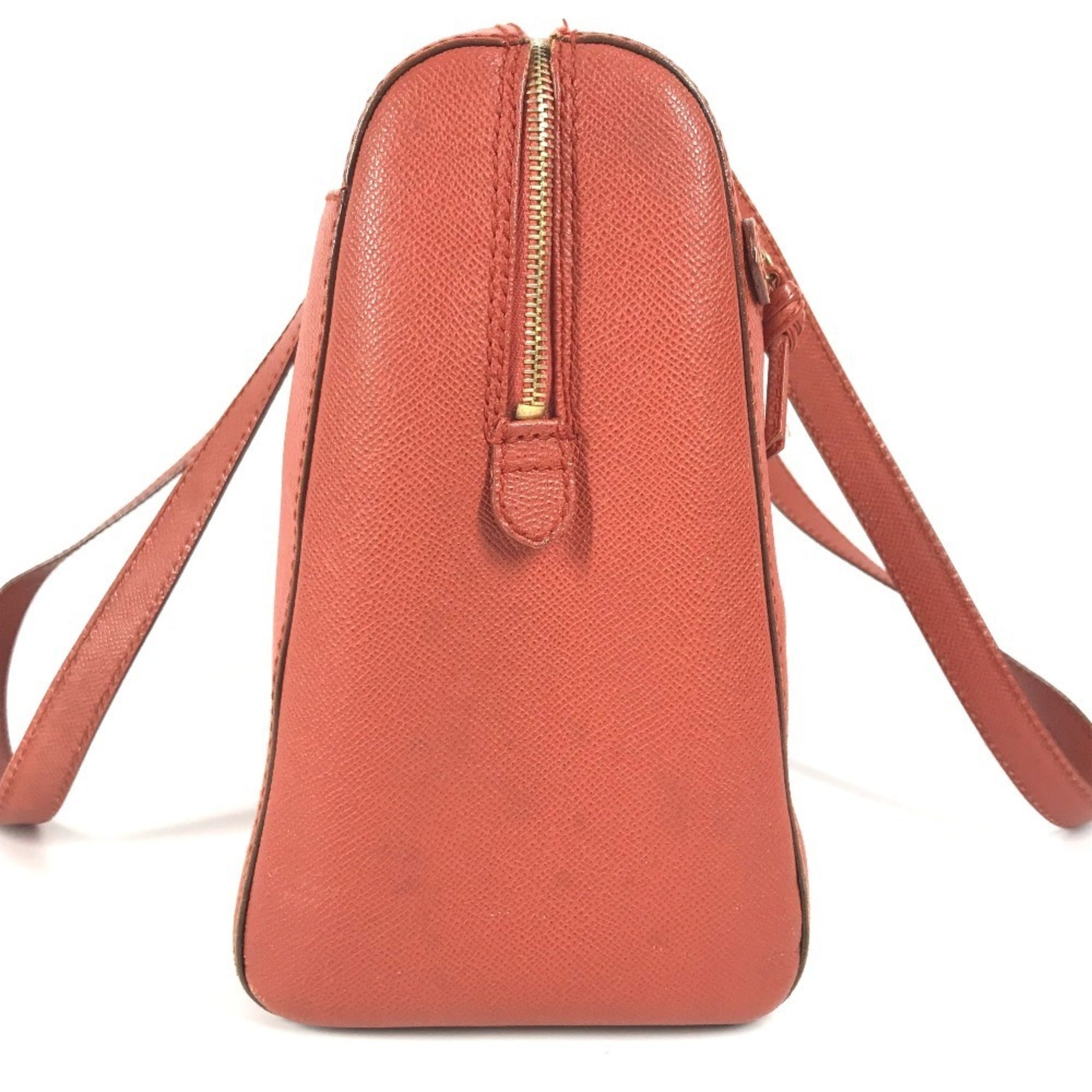 Chanel Orange Leather Boston Bag Shoulder Bag Tote Bag (Pre-Owned)