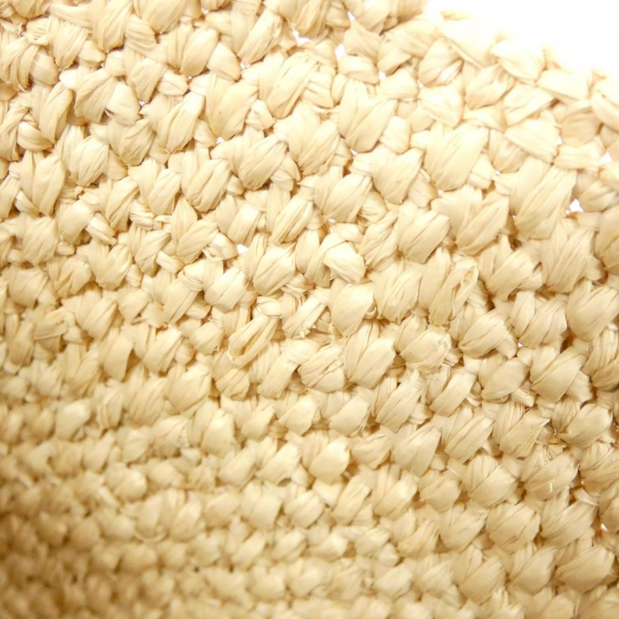 Loewe Beige Raffia Viscose Leather Handbag Tote Bag (Pre-Owned)