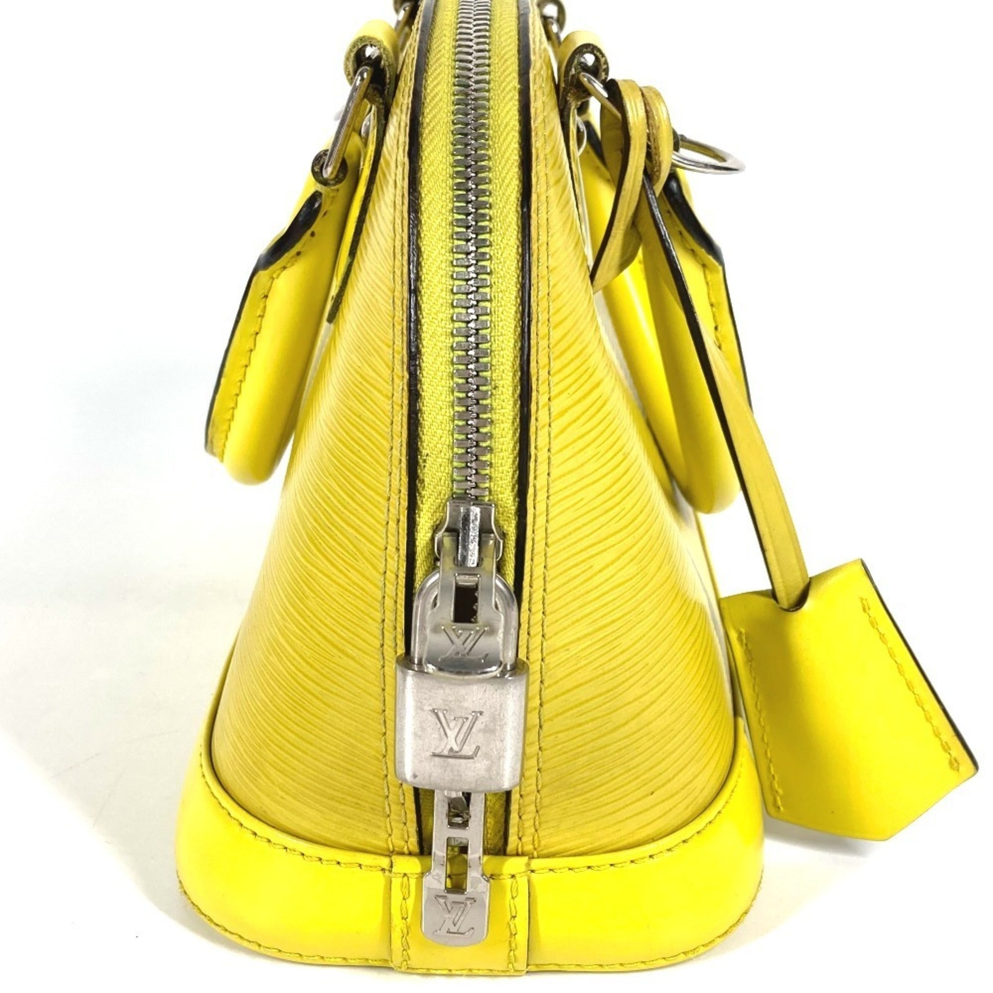 Louis Vuitton Pistache Yellow Epi Leather Handbag Shoulder Bag (Pre-Owned)