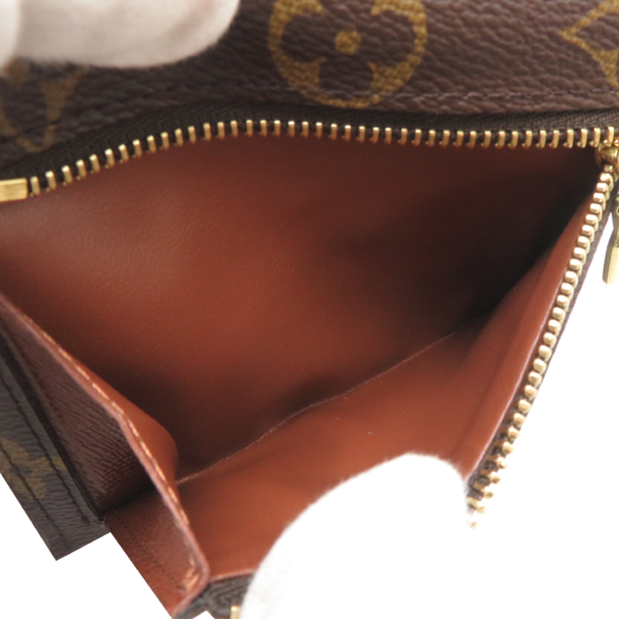 Louis Vuitton Brown Monogram Wallet (Tri-Fold) (Pre-Owned)