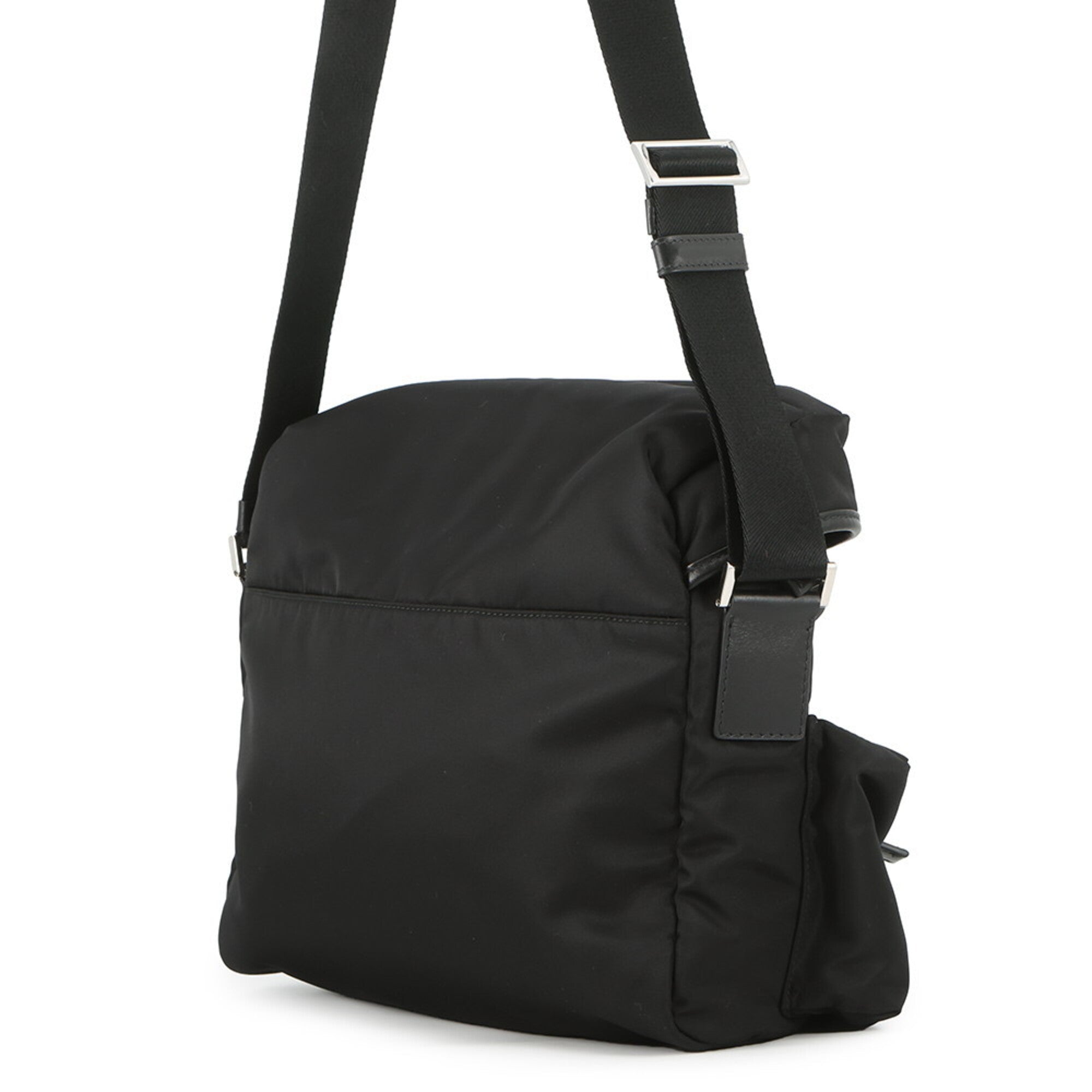 Prada Black Nylon Handbag Shoulder Bag (Pre-Owned)
