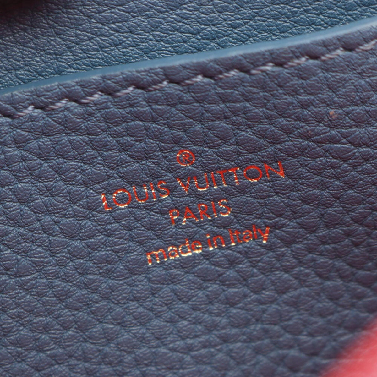 Louis Vuitton Blue Leather Handbag Shoulder Bag (Pre-Owned)