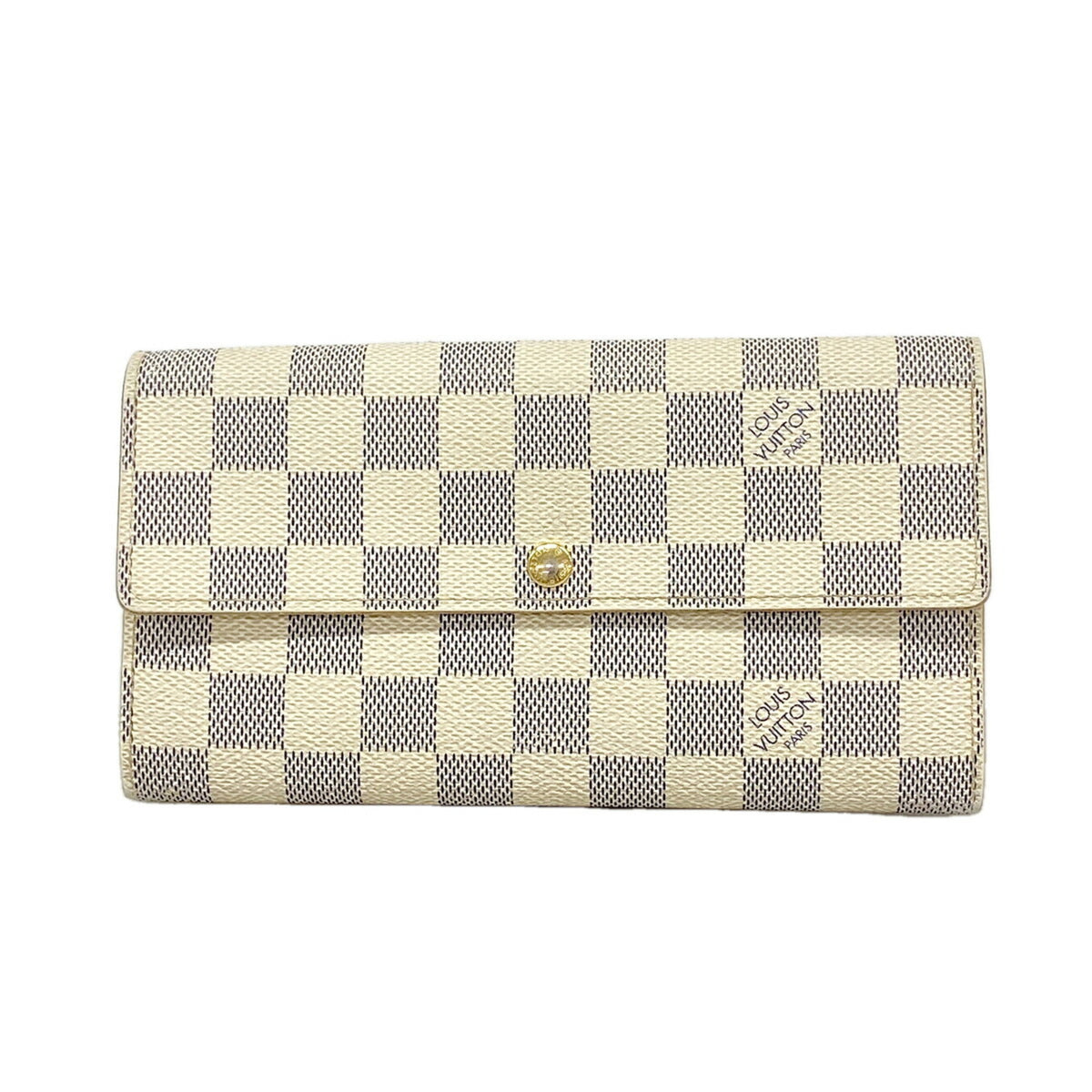 Louis Vuitton White Long Wallet (Bi-Fold) (Pre-Owned)