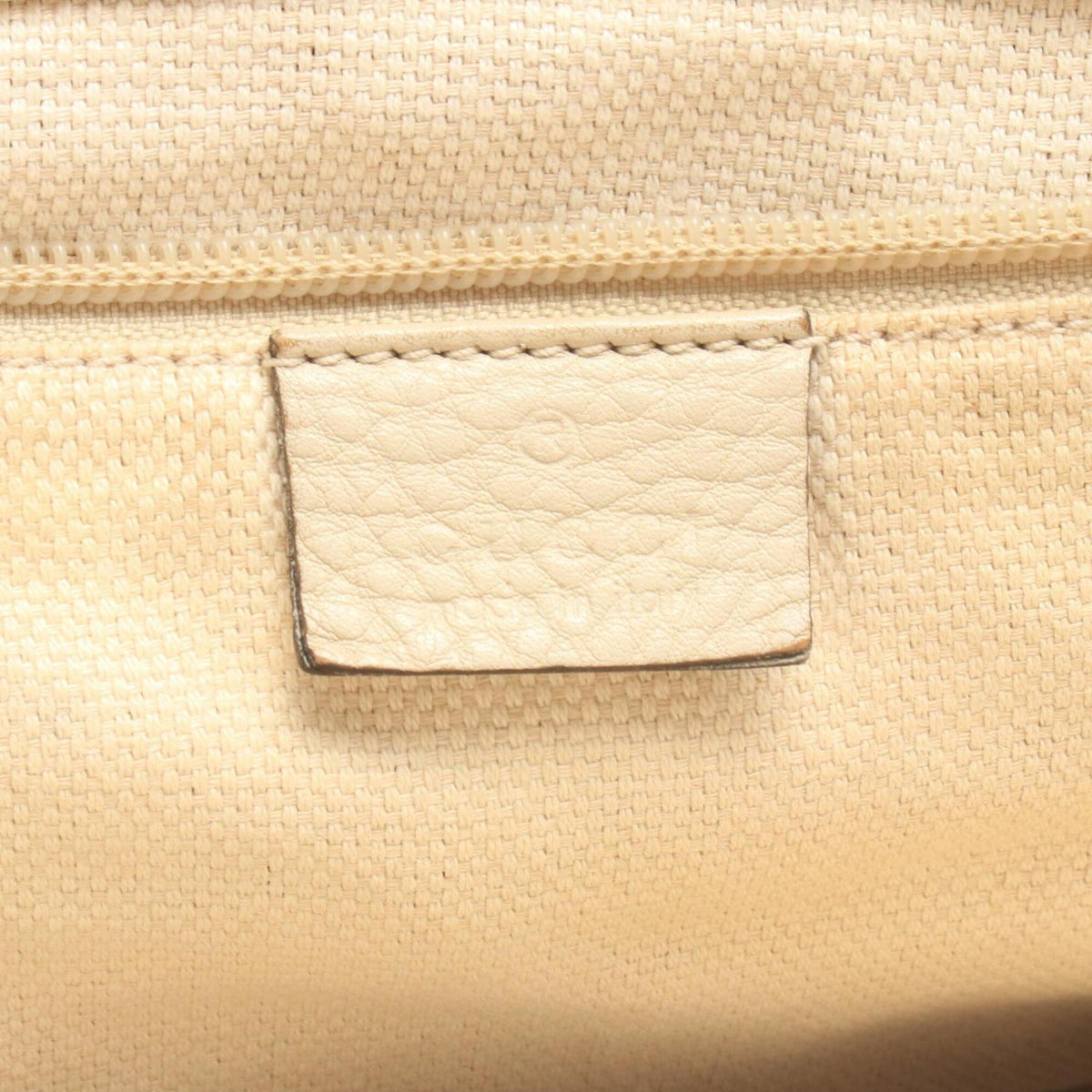 Gucci Ivory Leather Handbag Shoulder Bag (Pre-Owned)