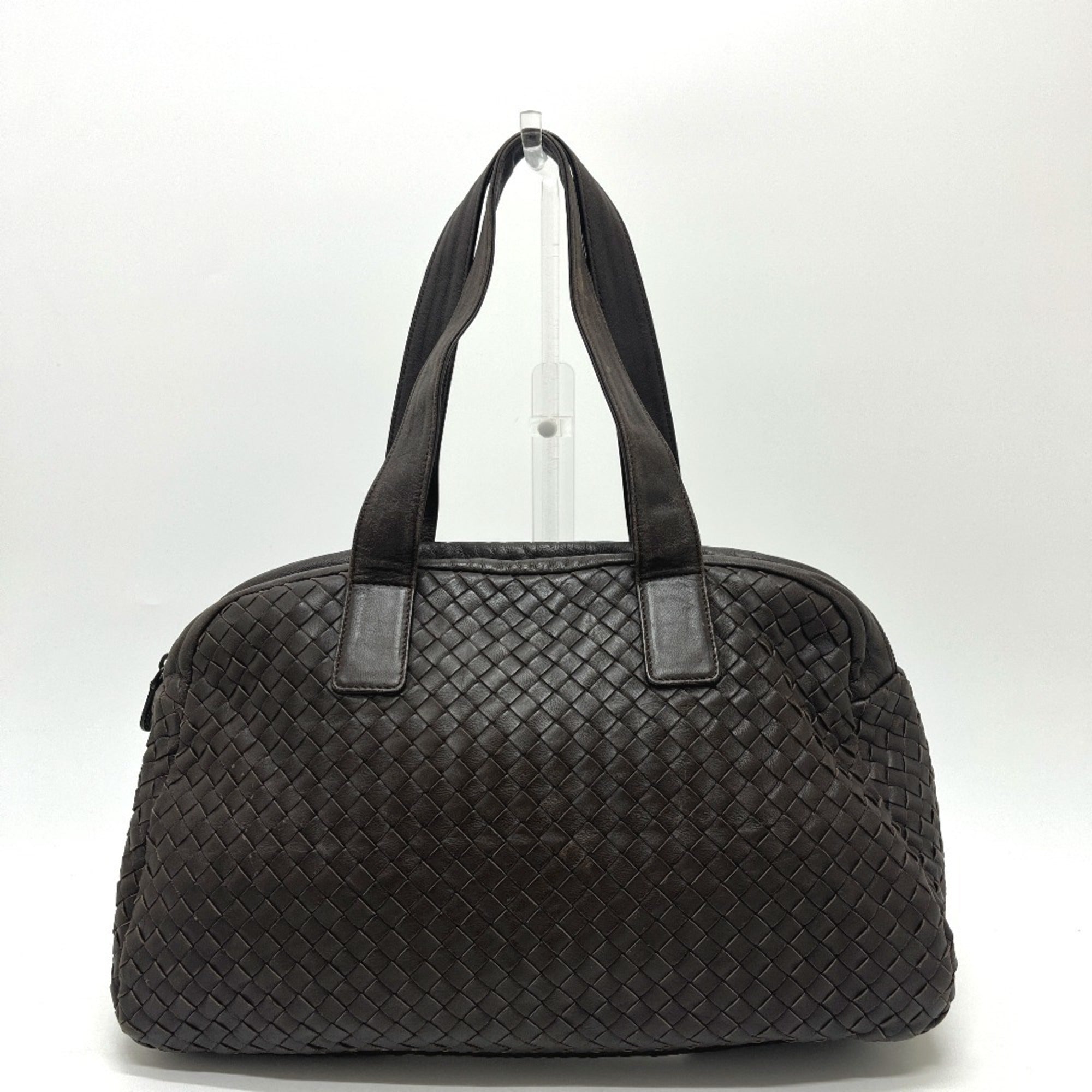 Bottega Veneta Brown Leather Boston Bag (Pre-Owned)