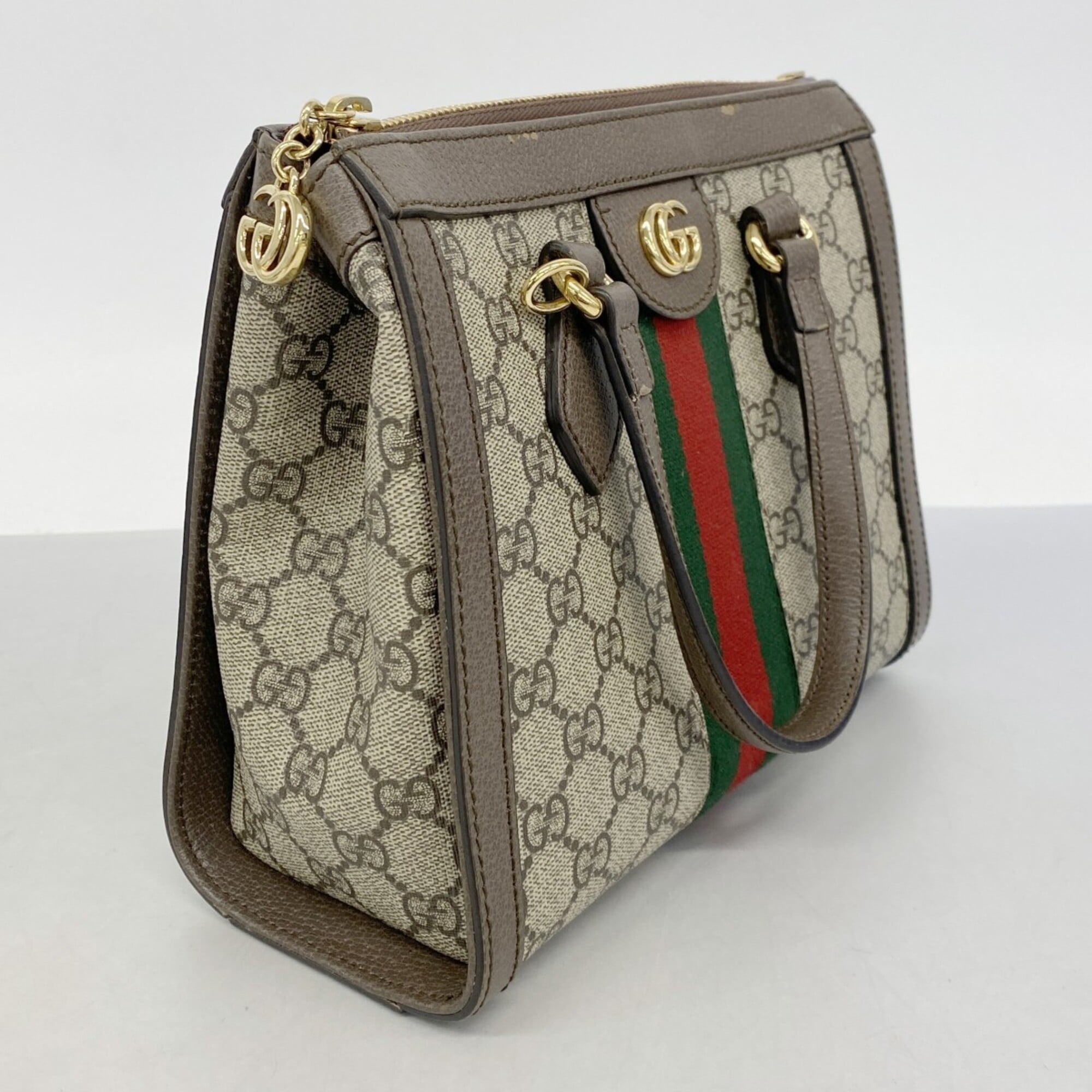 Gucci Brown Pvc Handbag (Pre-Owned)