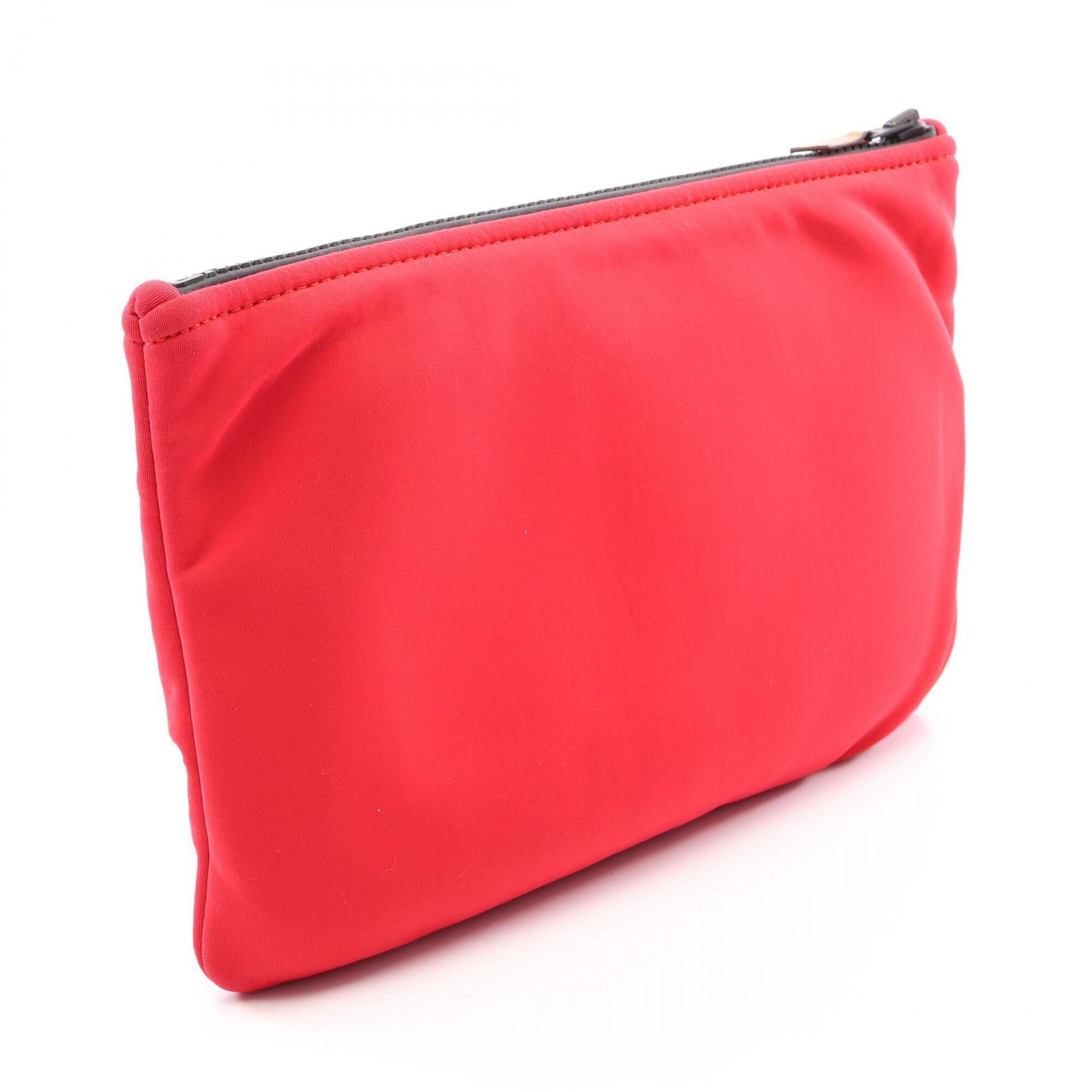 Hermes Red Color Neoprene Pouch (Pre-Owned)