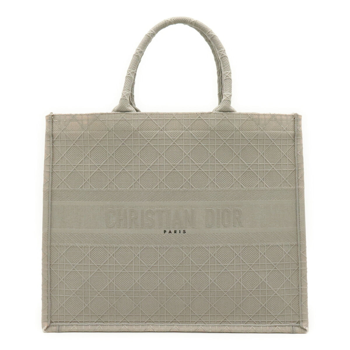 Christian Dior Gray Canvas Tote Bag (Pre-Owned)