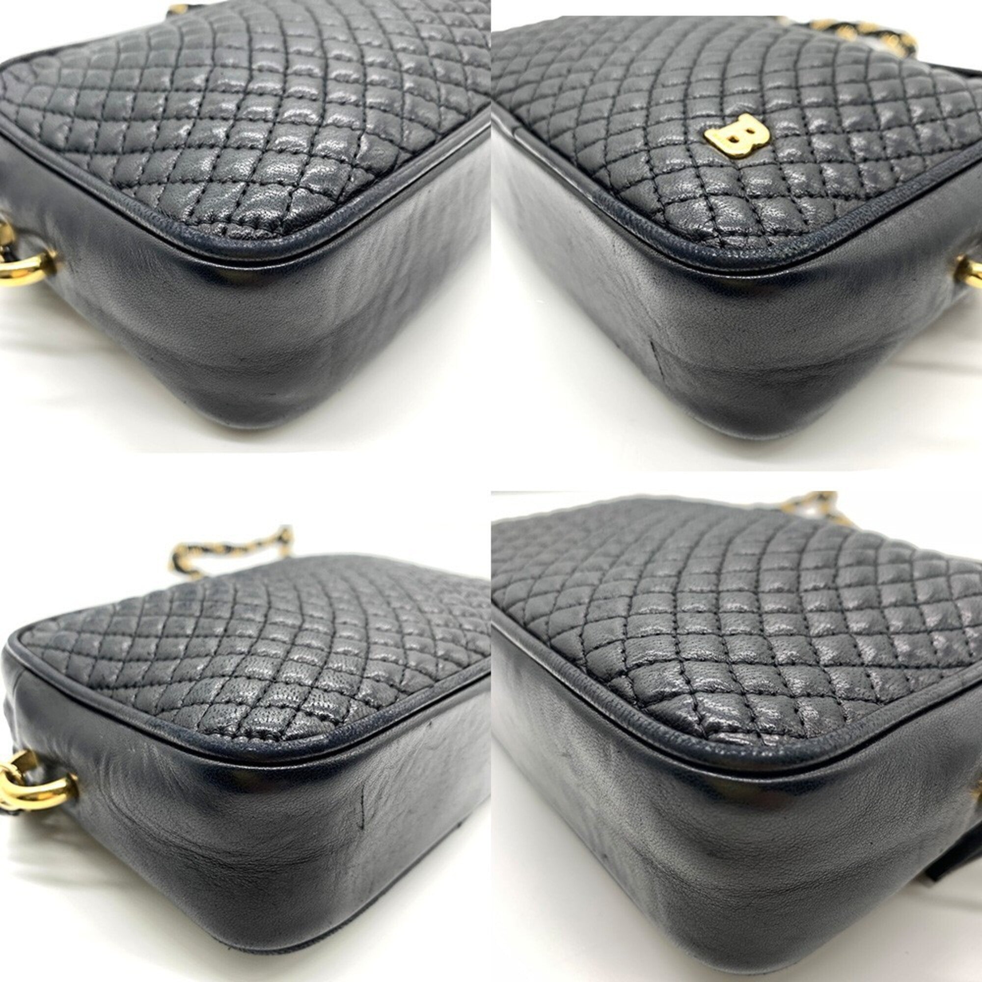 Bally Black Leather Shoulder Bag (Pre-Owned)