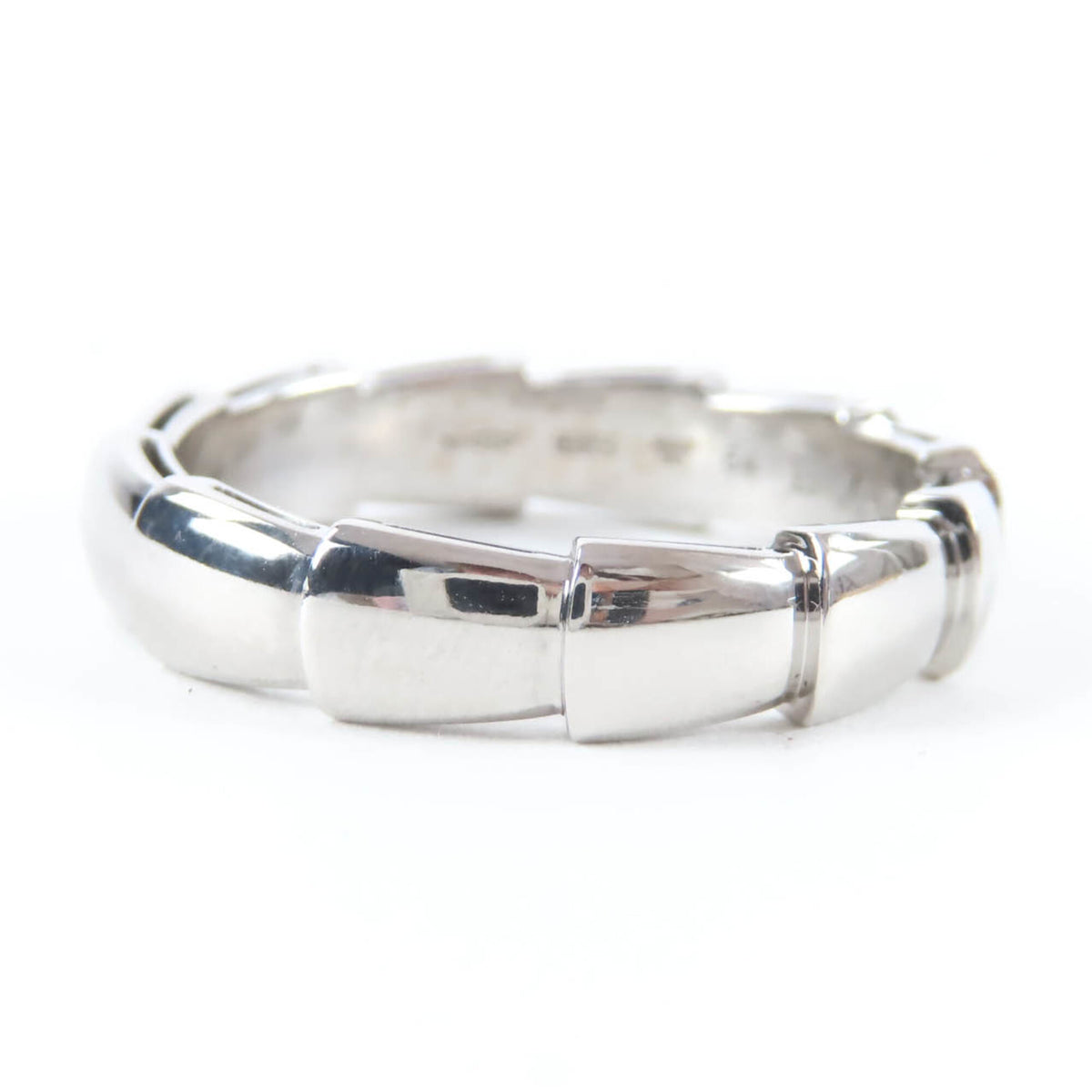 Bvlgari Silver White Gold (18K) Band Ring (Pre-Owned)