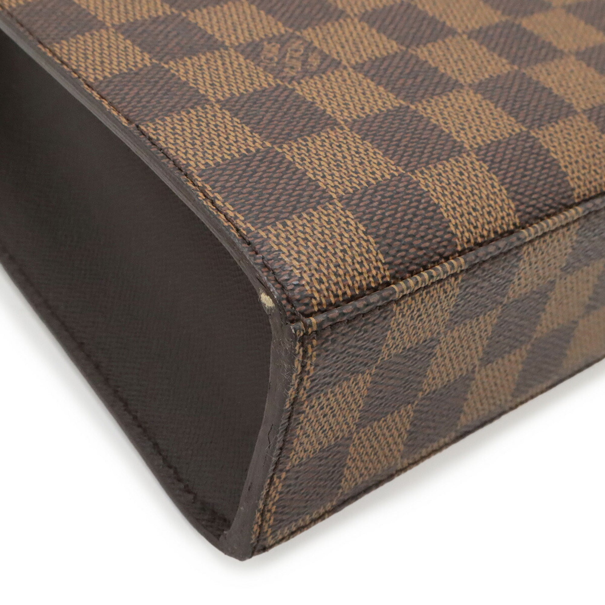 Louis Vuitton Brown Damier Canvas Galle Pvc Handbag (Pre-Owned)