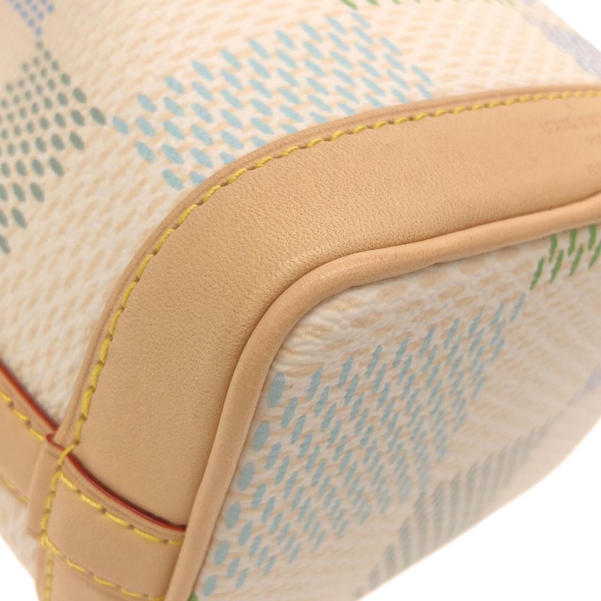 Louis Vuitton Beige Pistache Yellow Coated Canvas Shoulder Bag (Pre-Owned)