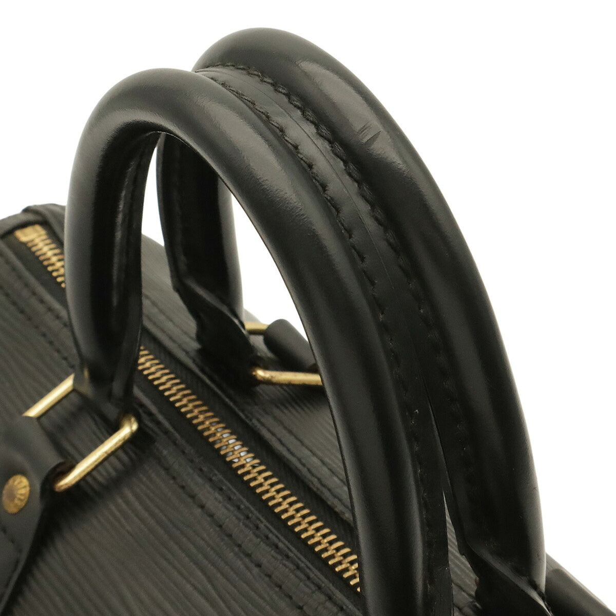 Louis Vuitton Noir Epi Leather Boston Bag Handbag (Pre-Owned)