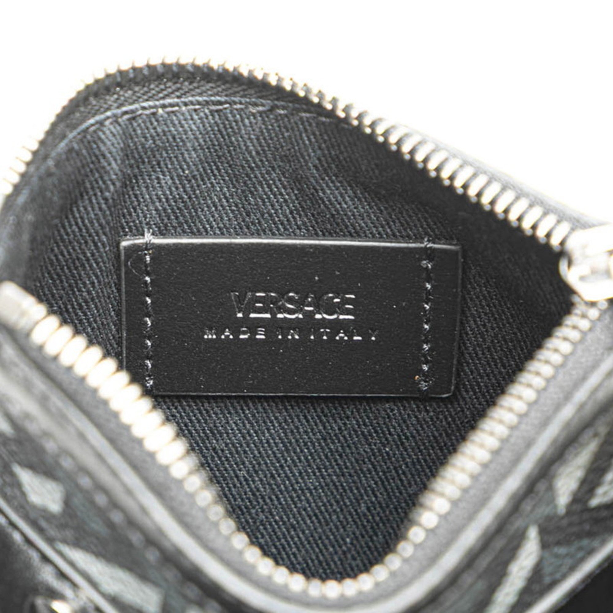 Versace Black Pvc Leather Pouch (Pre-Owned)