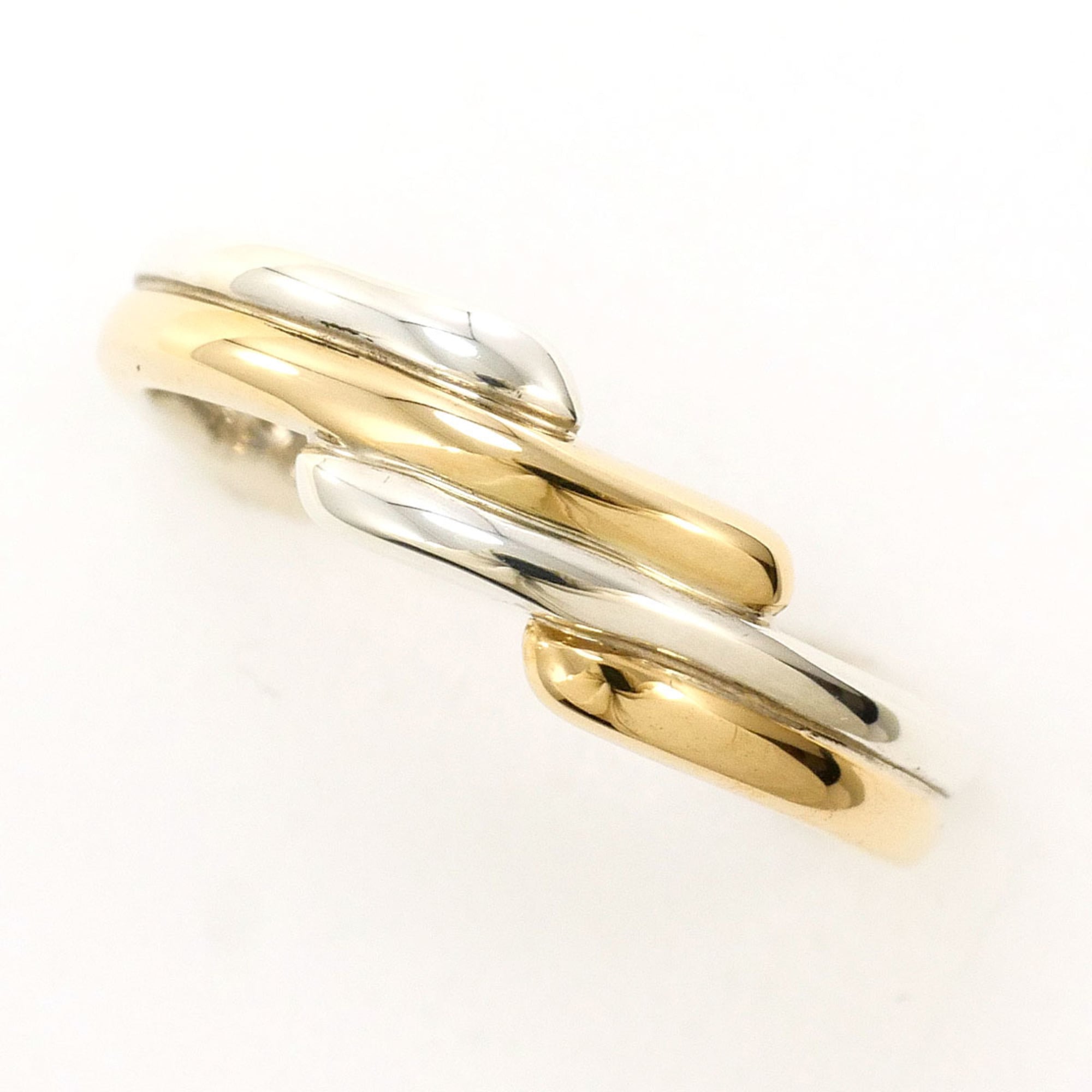 Unbranded Silver Yellow Gold Silver 925 Yellow Gold (10K) Band Ring (Pre-Owned)