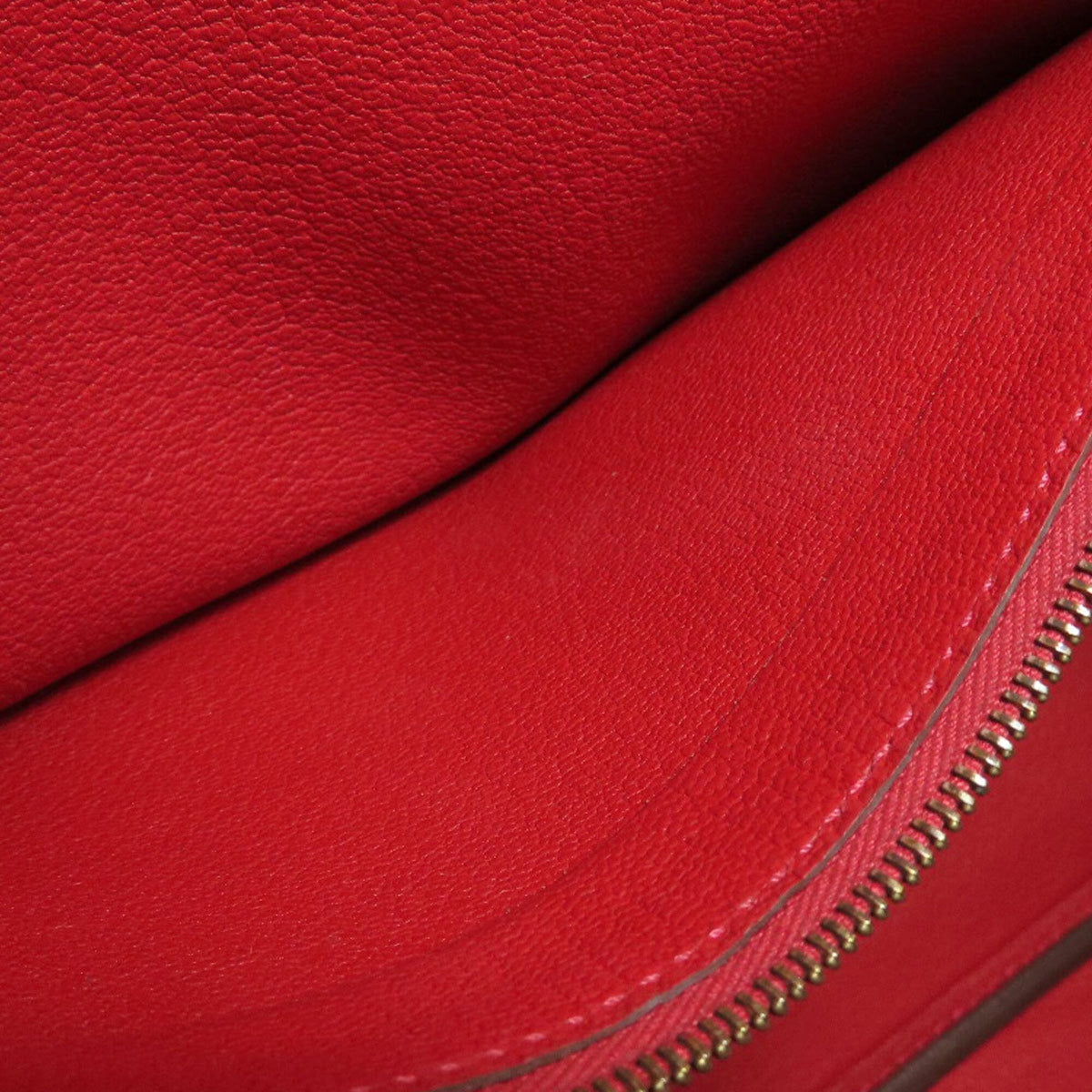 Hermes Red Color Rouge Casaque Epsom Leather Handbag (Pre-Owned)