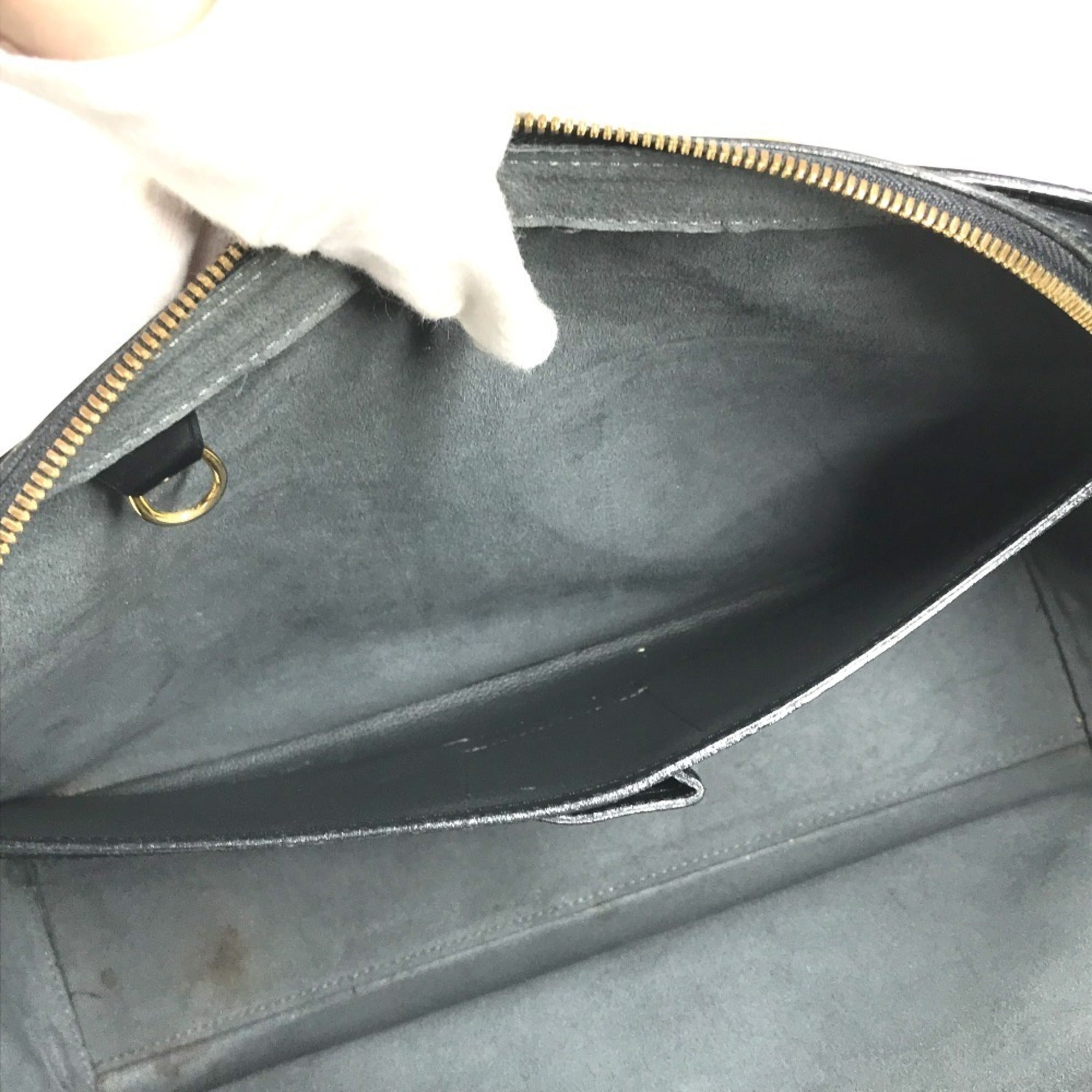 Louis Vuitton Epi Black Noir Boston Bag Handbag Tote Bag (Pre-Owned)