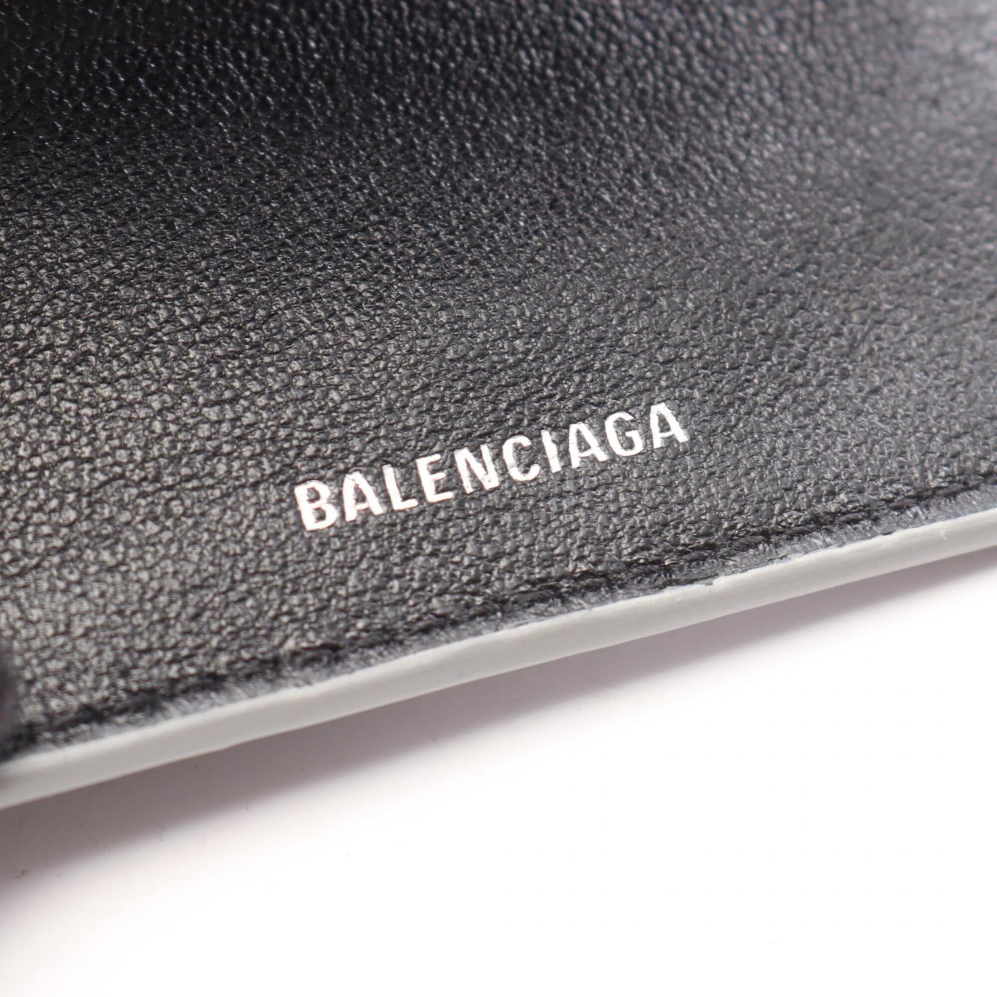 Balenciaga Silver Leather Chain/Shoulder Wallet (Pre-Owned)