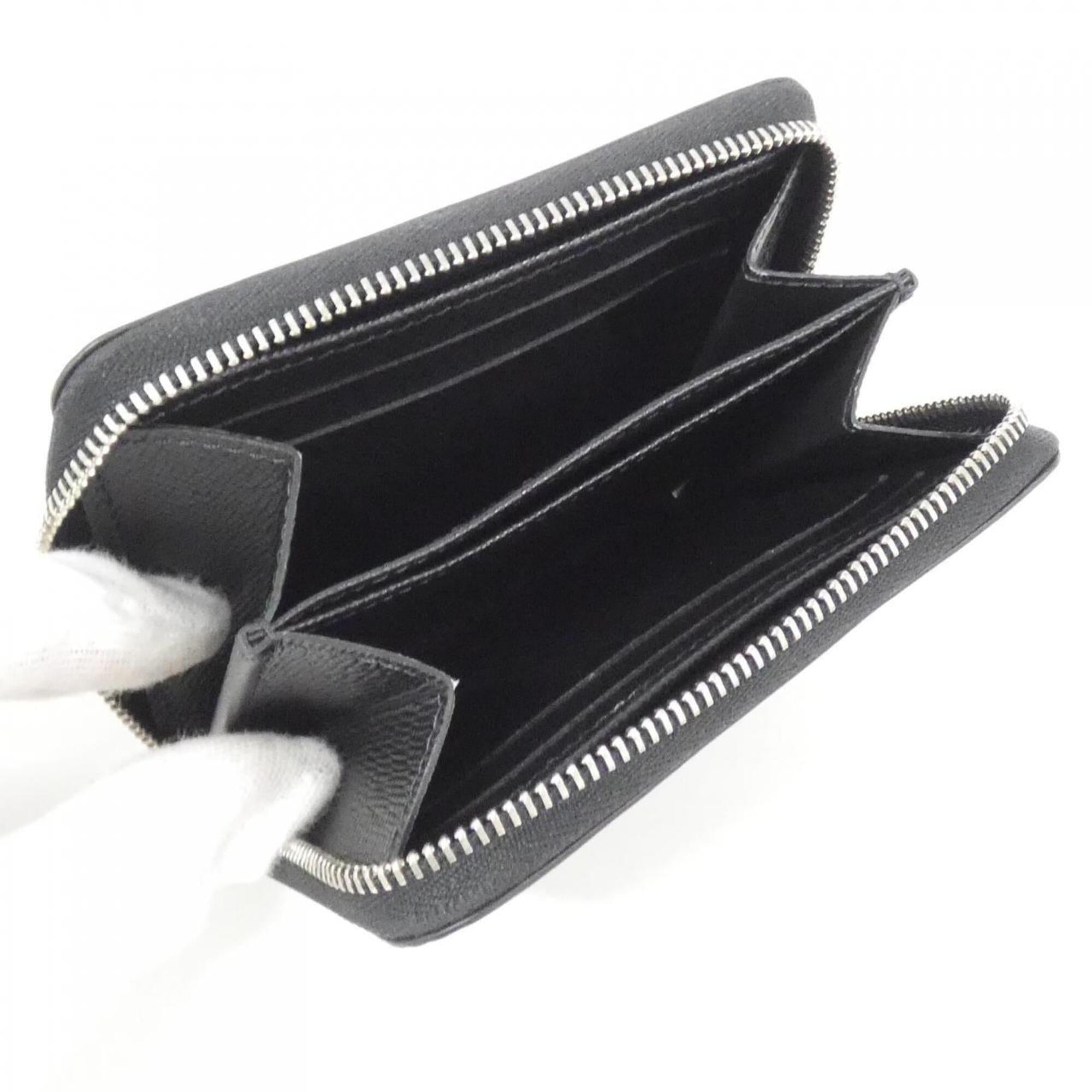 Louis Vuitton Black Leather Coin Purse/Coin Case (Pre-Owned)