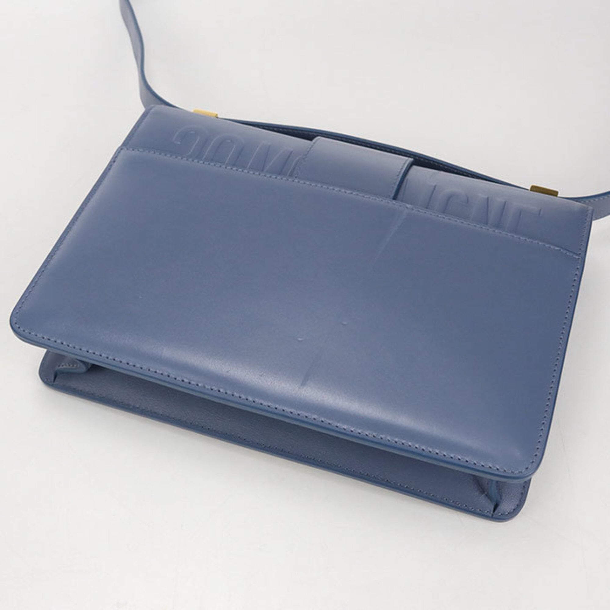 Christian Dior Blue Leather Shoulder Bag (Pre-Owned)