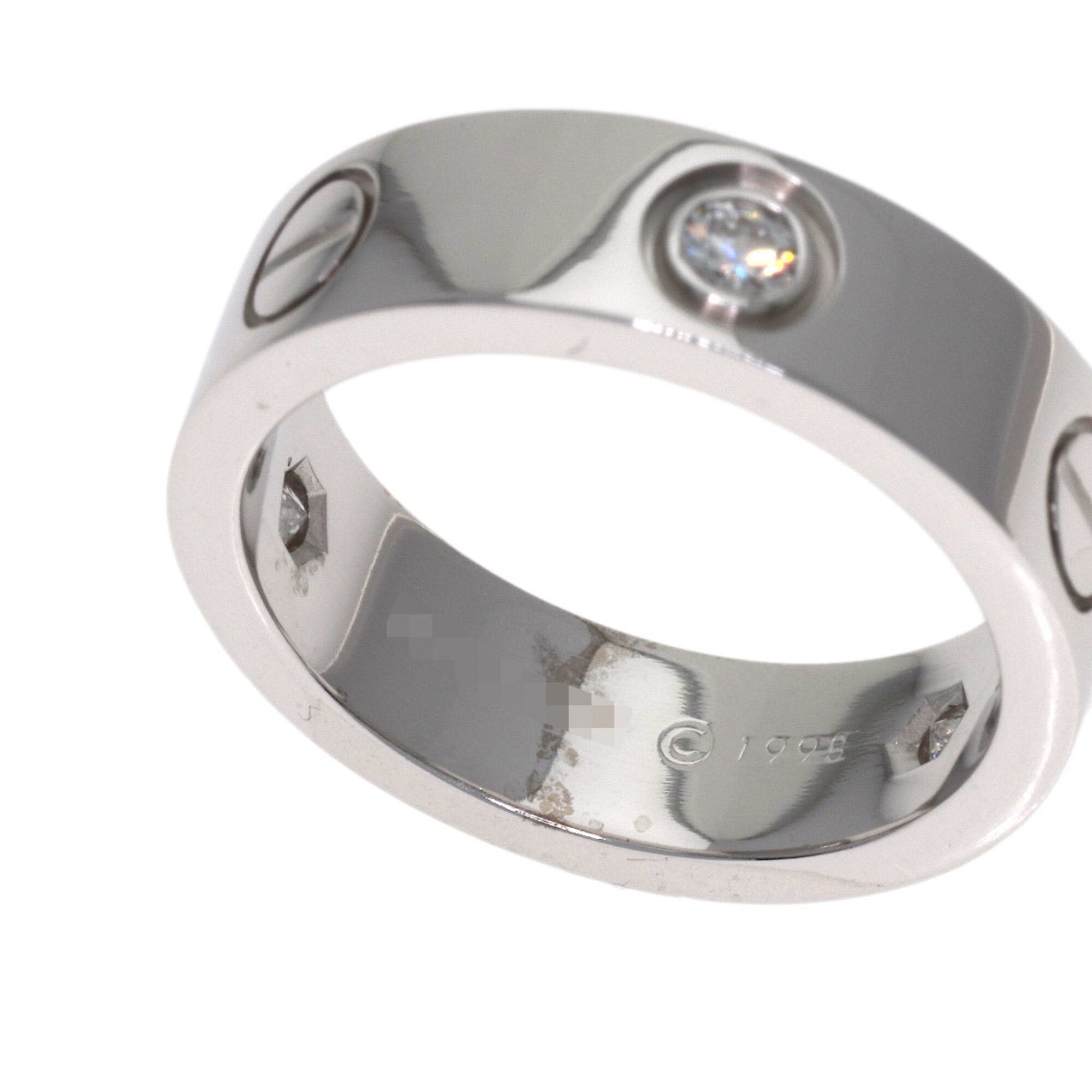 Cartier Love White Gold (18K) Band Ring (Pre-Owned)