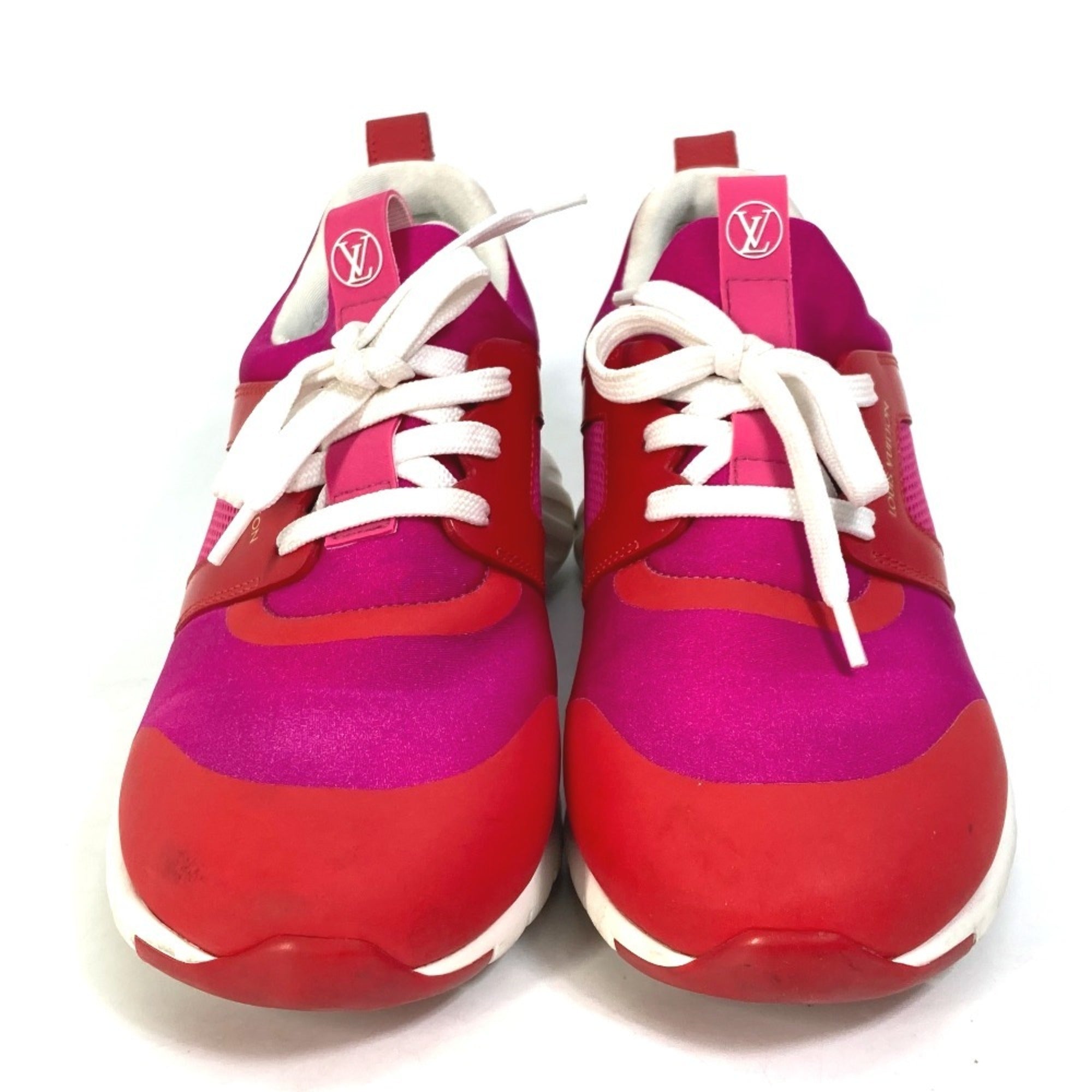 Louis Vuitton Pink Red Color Sneakers (Pre-Owned)