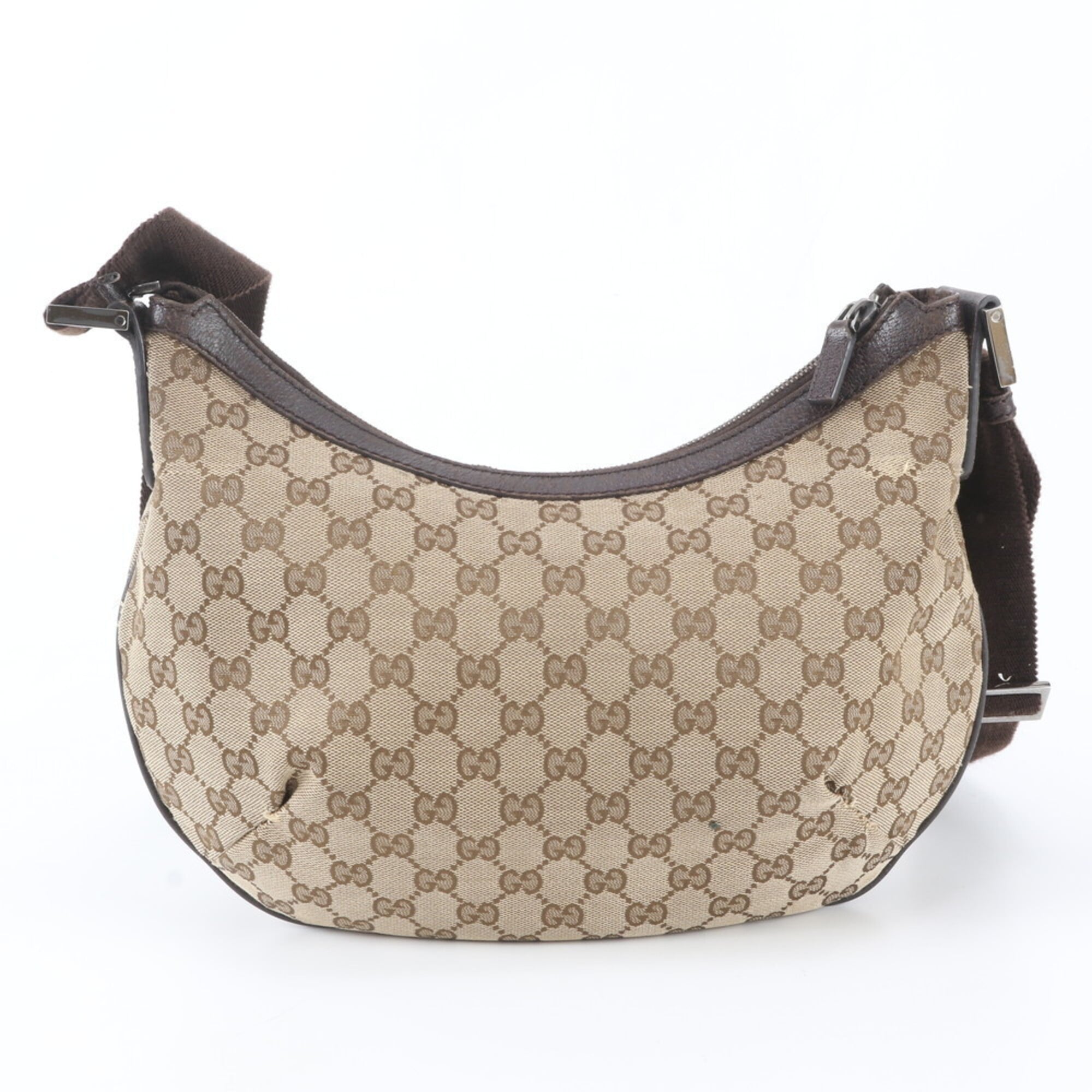 Gucci Gg Canvas Brown Gg Canvas Shoulder Bag (Pre-Owned)