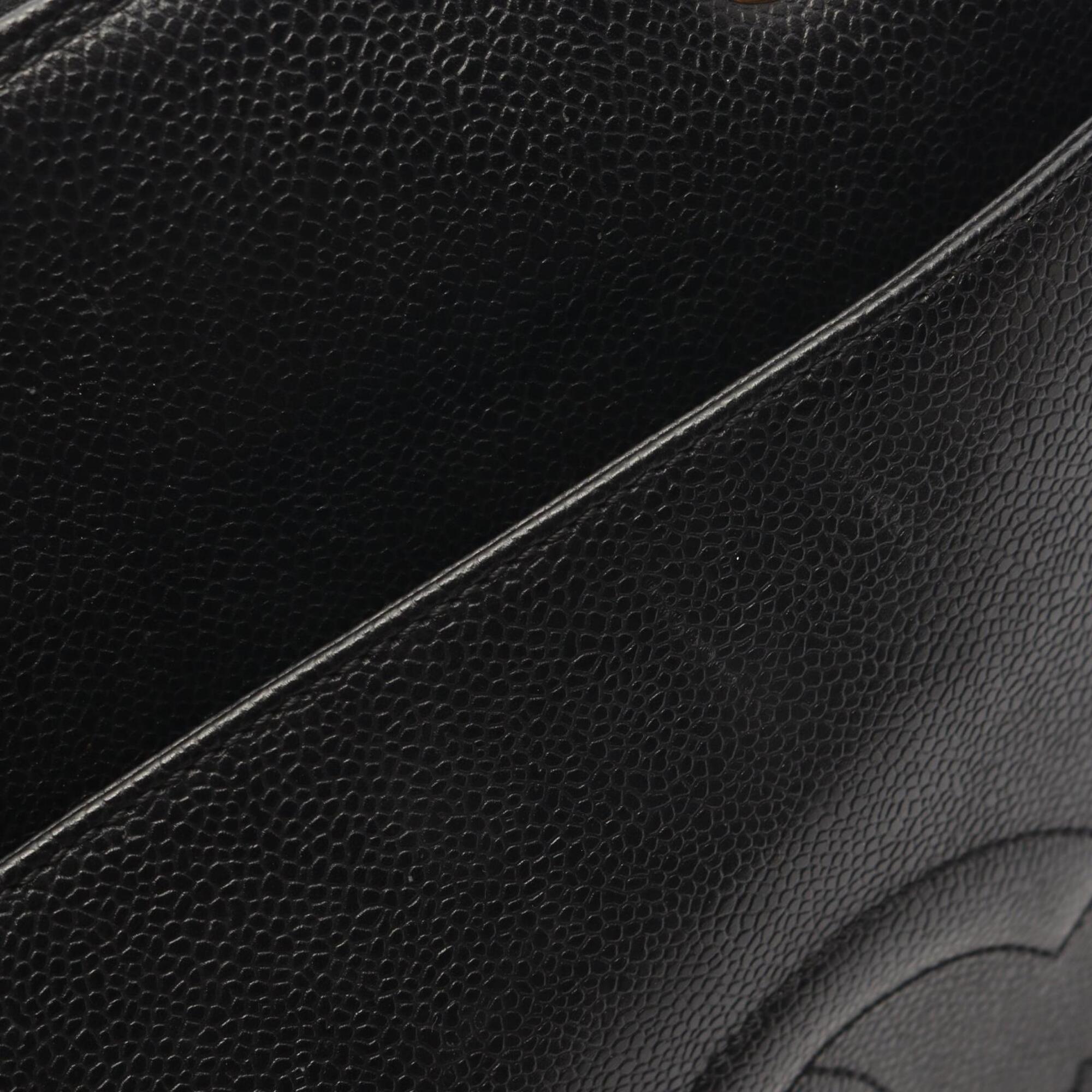 Chanel Black Grained Calfskin Handbag Tote Bag (Pre-Owned)