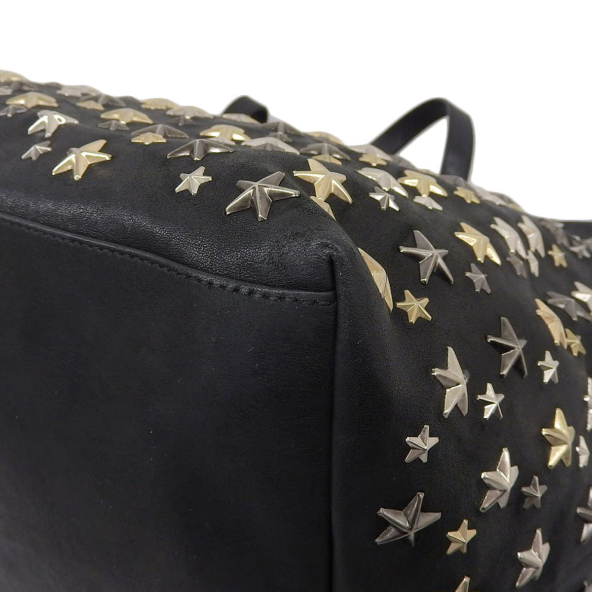 Jimmy Choo Black Leather Tote Bag (Pre-Owned)