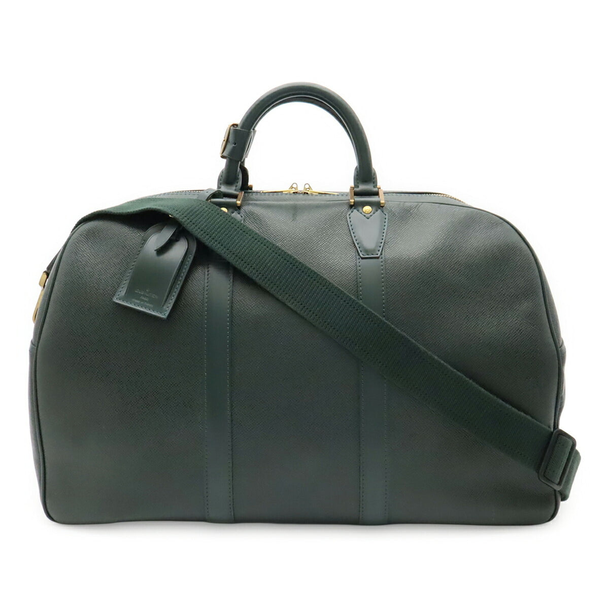 Louis Vuitton Episea Green Taiga Leather Boston Bag Shoulder Bag (Pre-Owned)