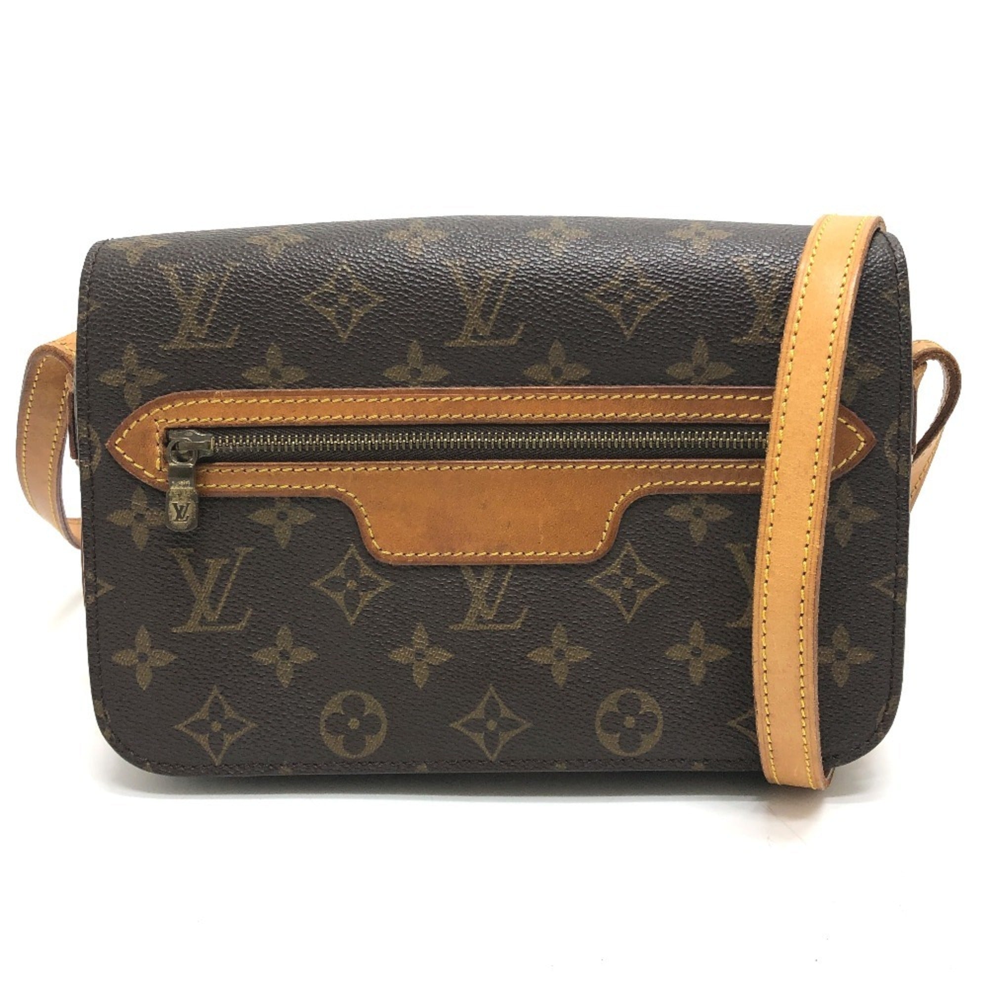 Louis Vuitton Brown Monogram Canvas Pochette Shoulder Bag (Pre-Owned)