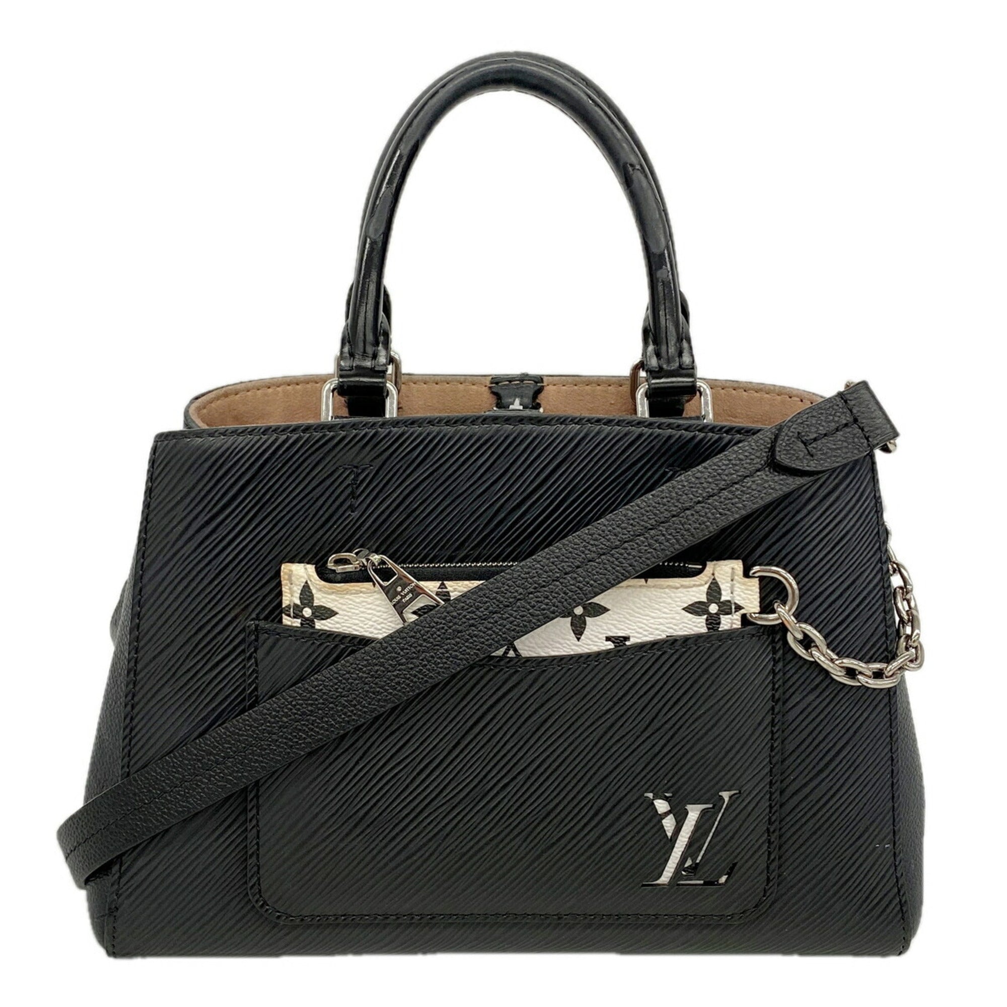 Louis Vuitton Noir Handbag (Pre-Owned)