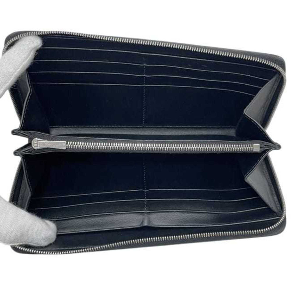 Celine Black Leather Long Wallet (Bi-Fold) (Pre-Owned)