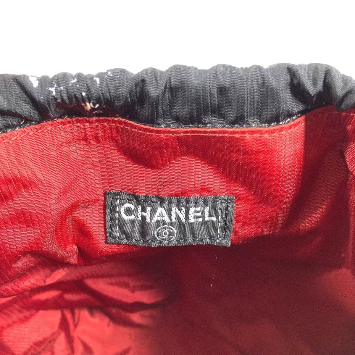 Chanel Travel Line Black Nylon Handbag (Pre-Owned)