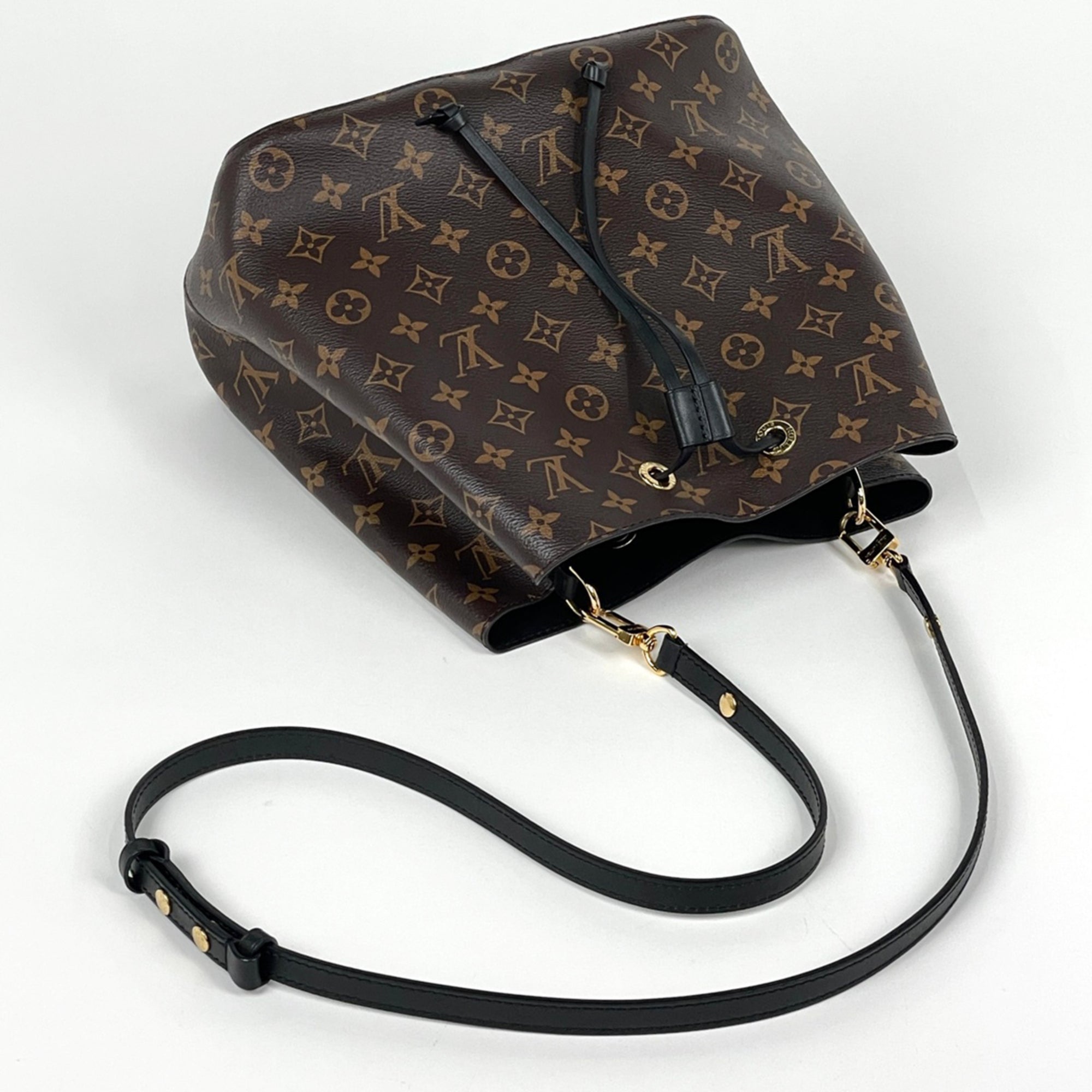 Louis Vuitton Black Brown Noir Monogram Shoulder Bag (Pre-Owned)
