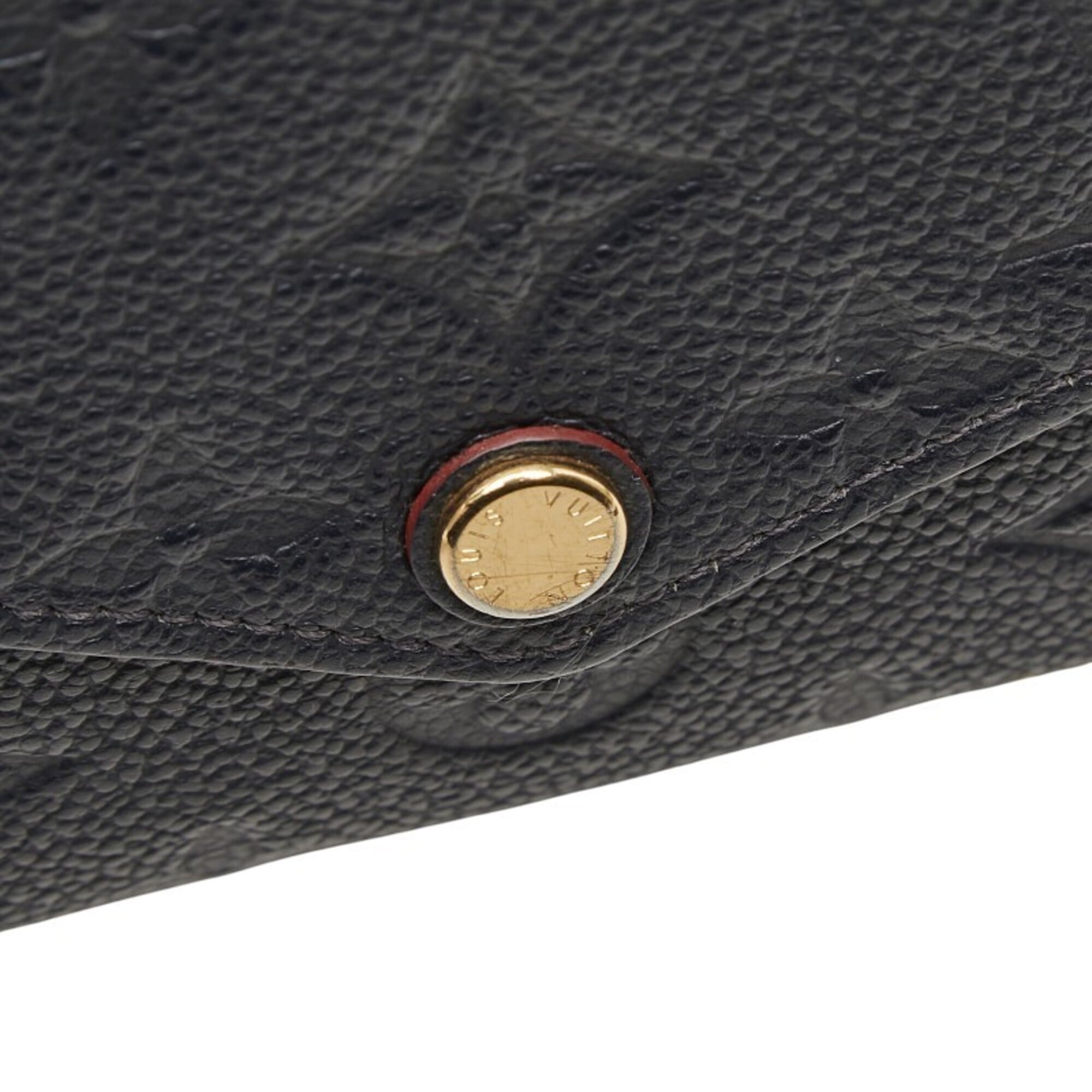 Louis Vuitton Monogram Empreinte Marine Rouge Navy Leather Pochette Shoulder Bag (Pre-Owned)