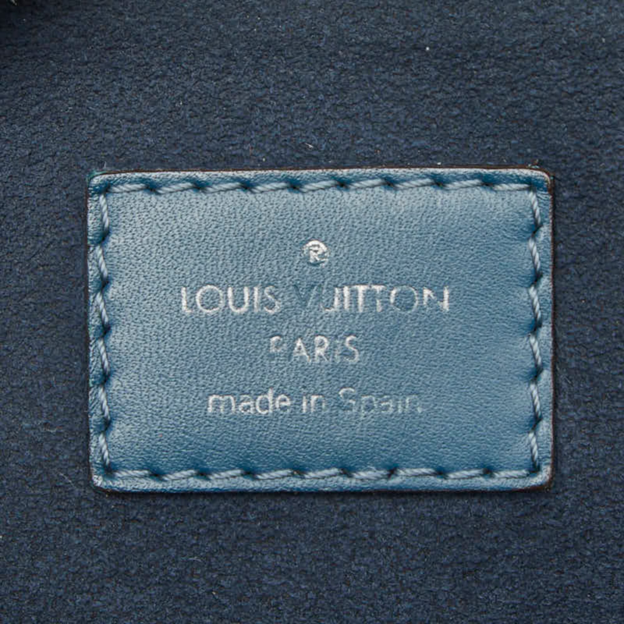 Louis Vuitton Toledo Blue Leather Briefcase (Pre-Owned)