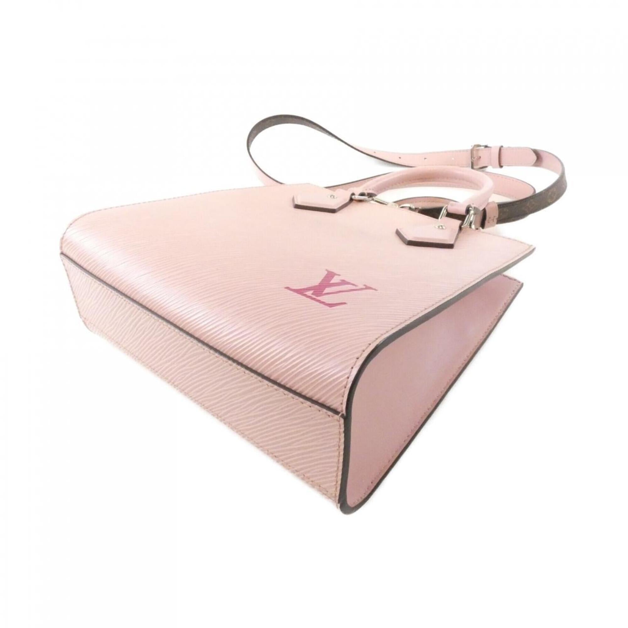 Louis Vuitton Rose Ballerine Leather Handbag (Pre-Owned)